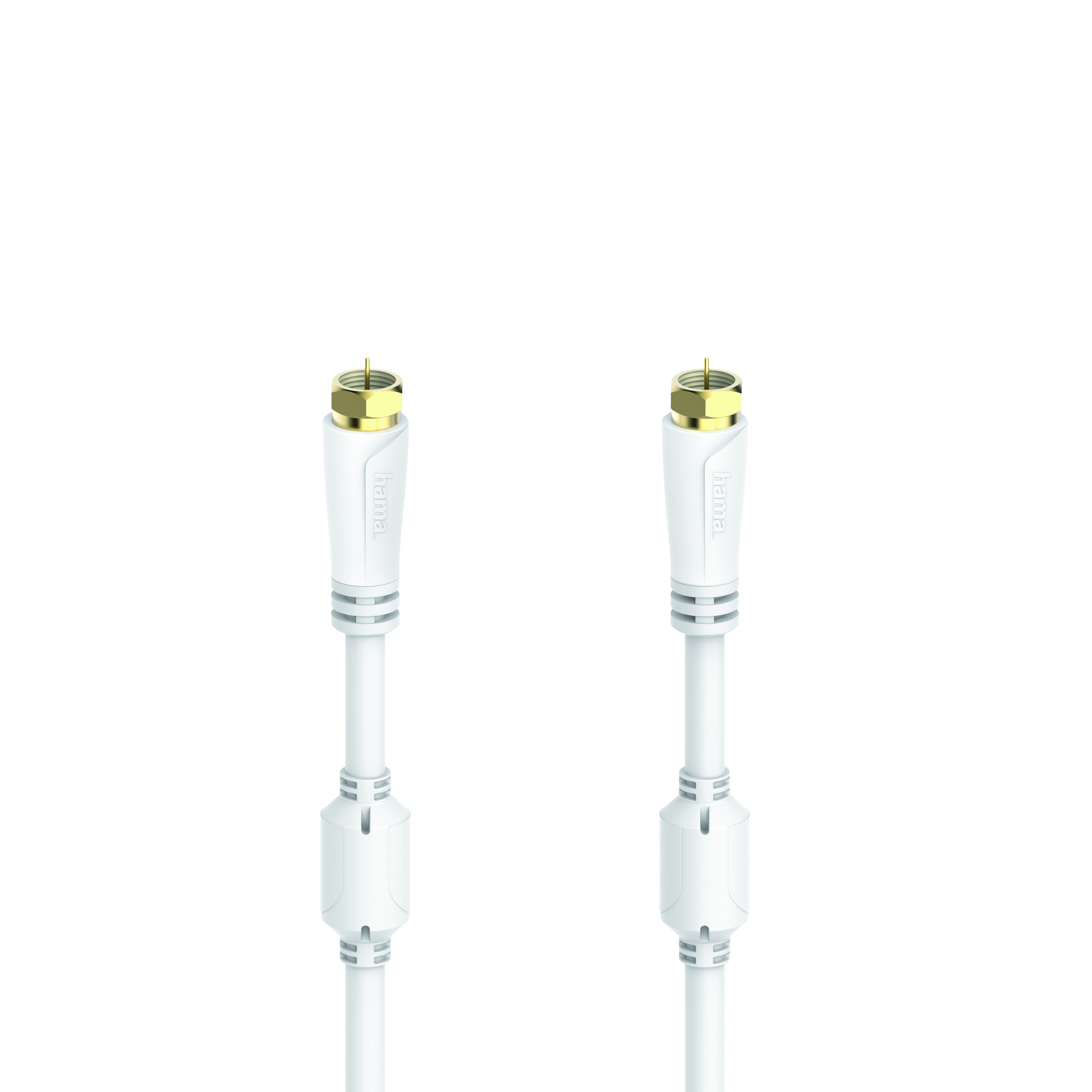 Hama SAT-Anschlusskabel, F-Stecker, vergoldet, 7,5M