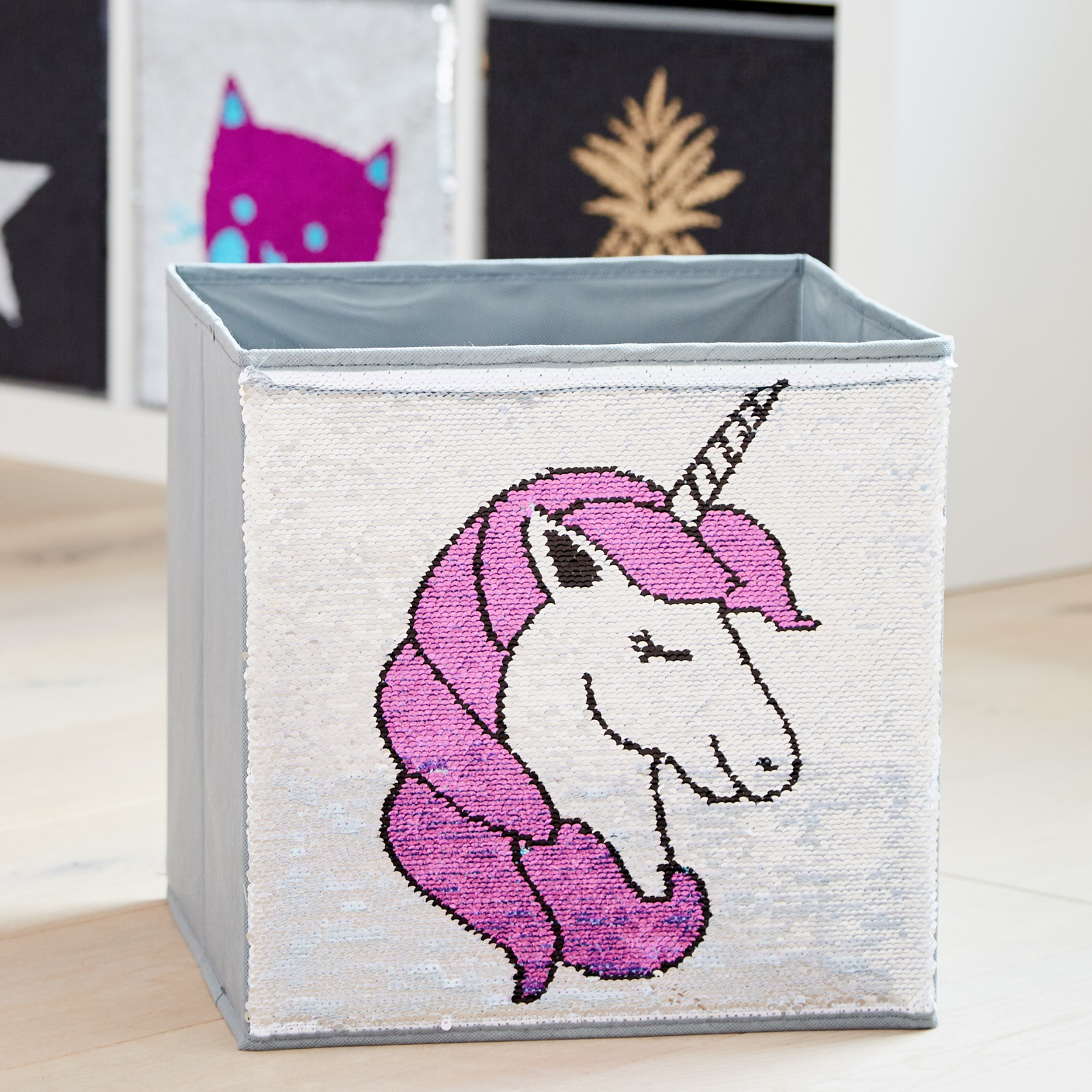 4260428676171-PT02 ZAUBERKISTE EINHORN 32X32X32 CM