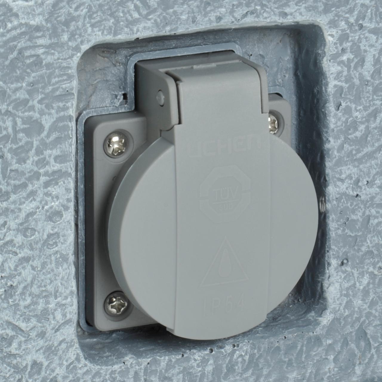 163402WunCoNGV2JiqO  STECKDOSENVERTEILER GRANITOPTIK MIT 4 STECKDOSEN