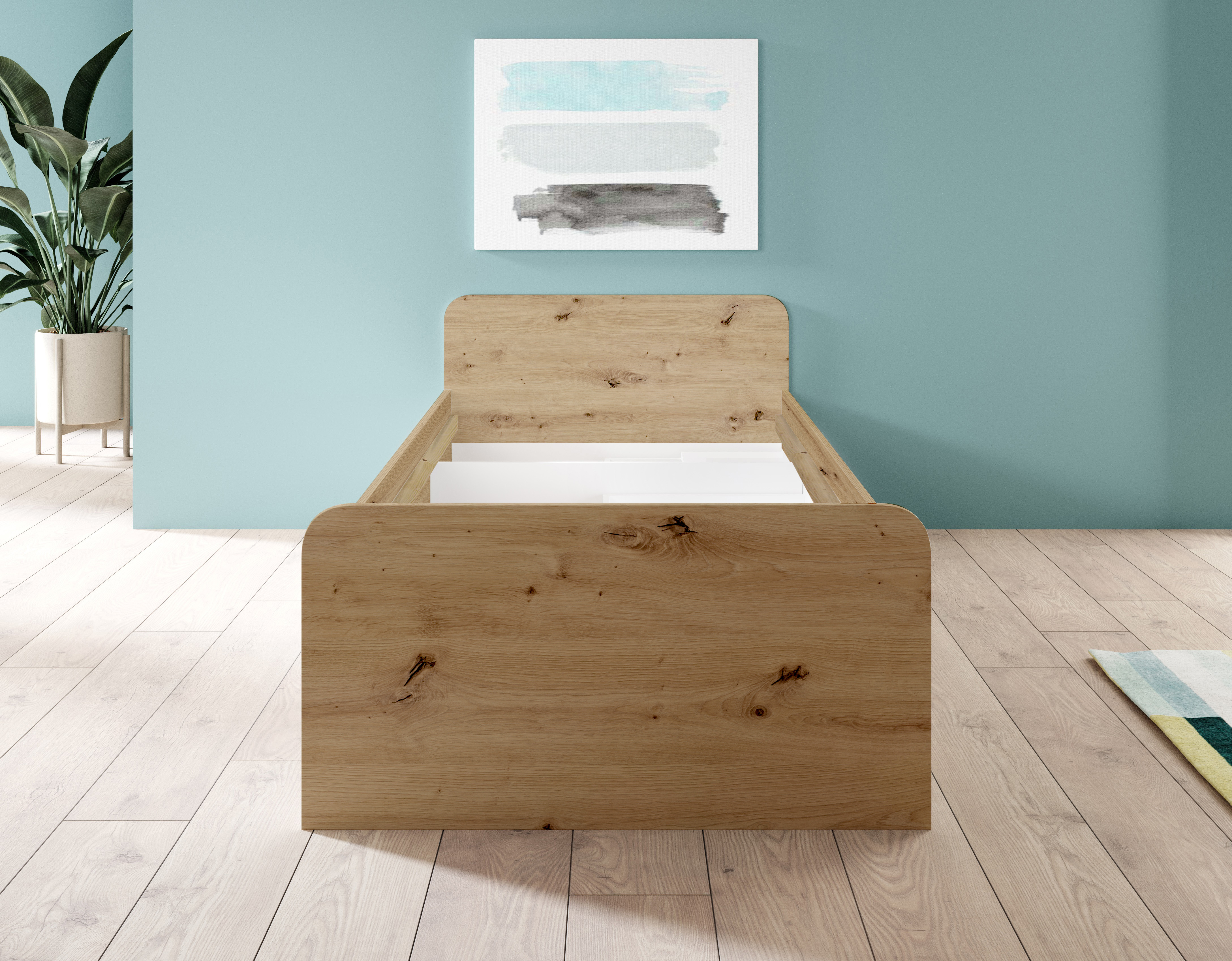 Pol-Power Bett Boro, artisan/eiche