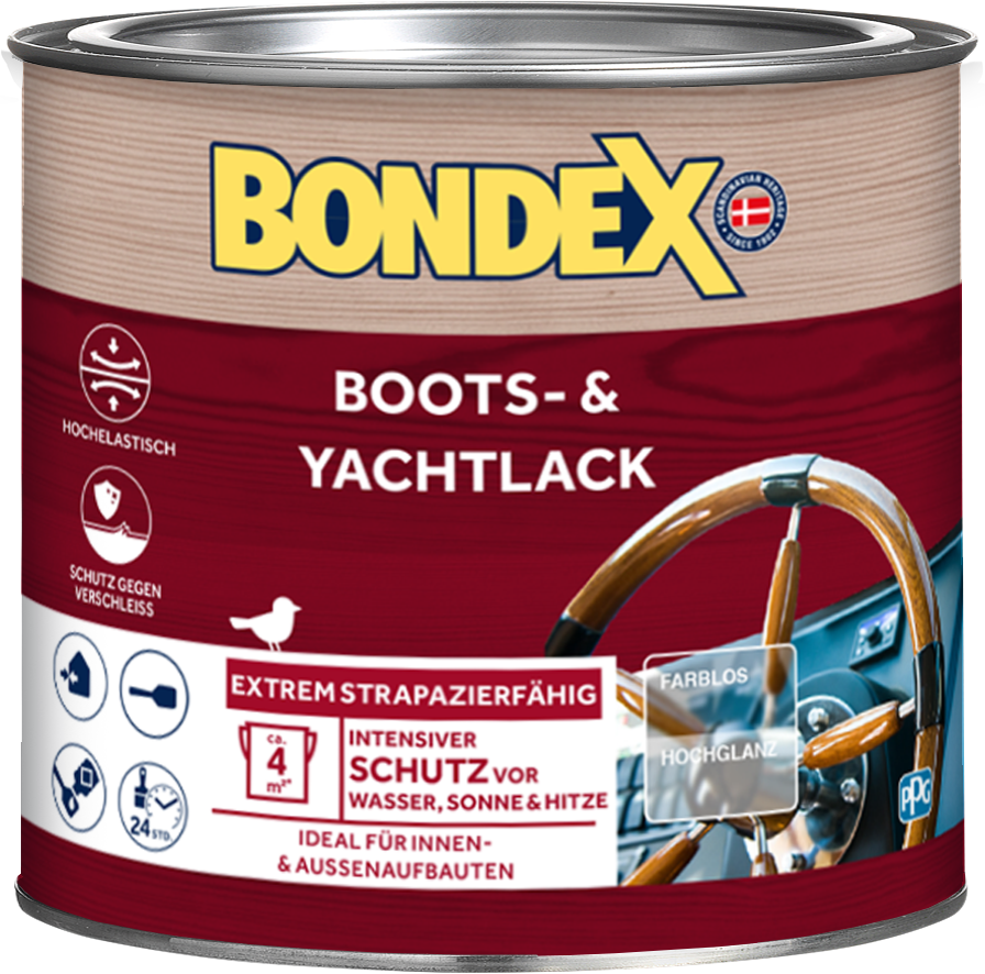 Bondex Boots- und Yachtlack, hochglänzend 0,25L