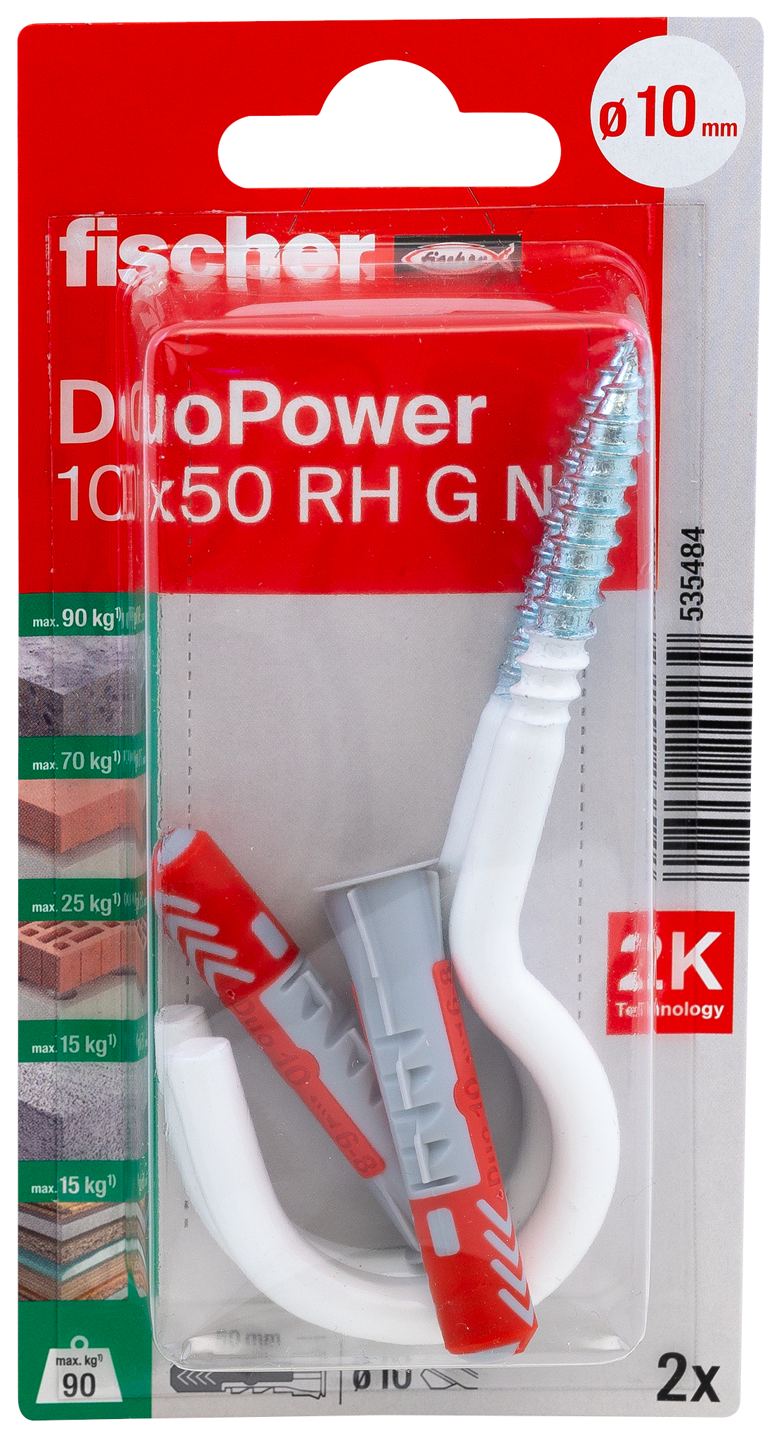 fischer DuoPower Universaldübel 10 x 50 RH G N K (2) fischer DuoPower Universaldübel 10 x 50 RH G N K (2)