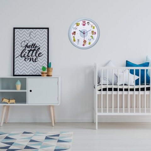 TFA Kinder-Wanduhr LITTLE ANIMALS 60.3051.14