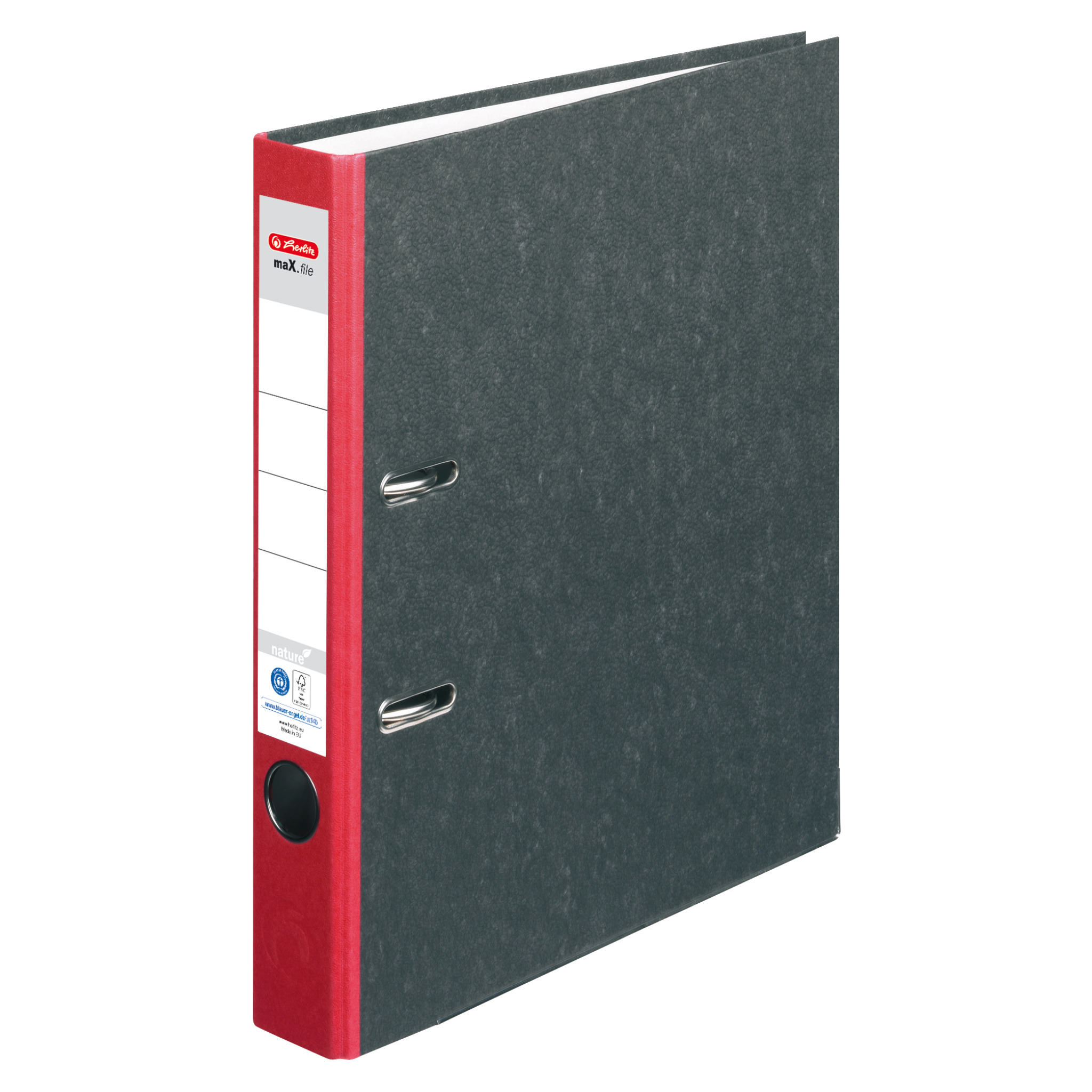 Herlitz Ordner maX.file nature A4, 5 cm, rot Herlitz Ordner maX.file nature A4, 5 cm, rot