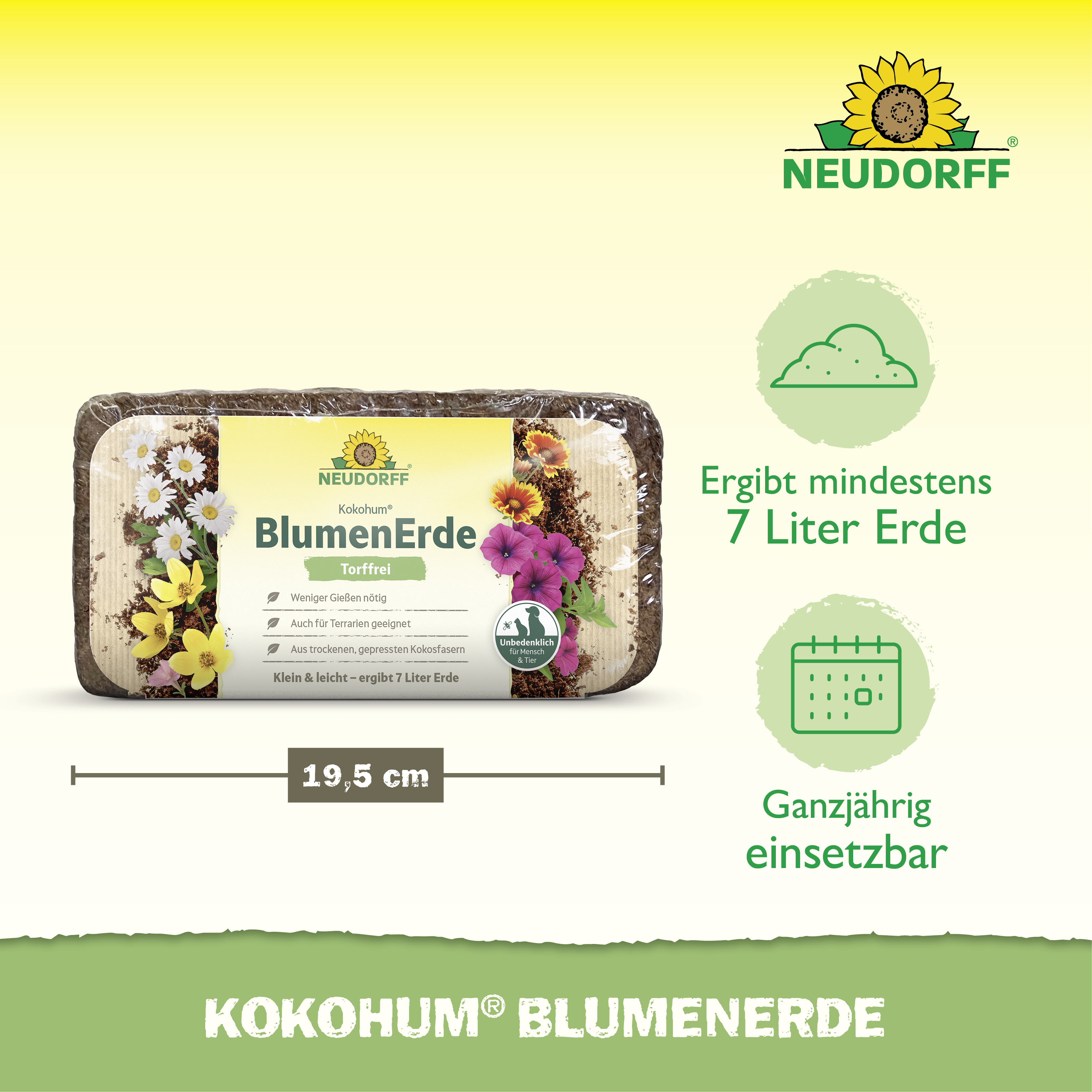 Neudorff Kokohum BlumenErde, 7 l