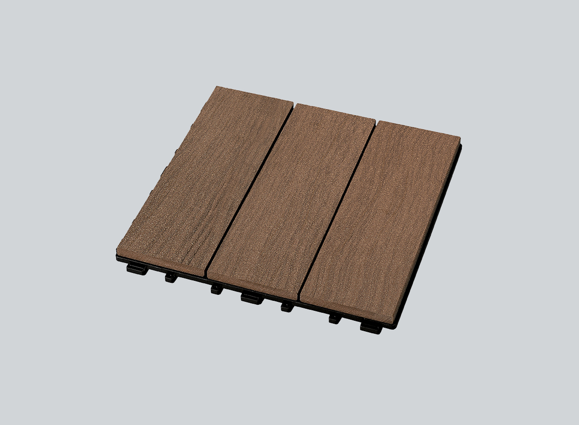 Retenmeier GCC Klick-Fliese strukturiert, 300 x 300 x 22 mm, Terra