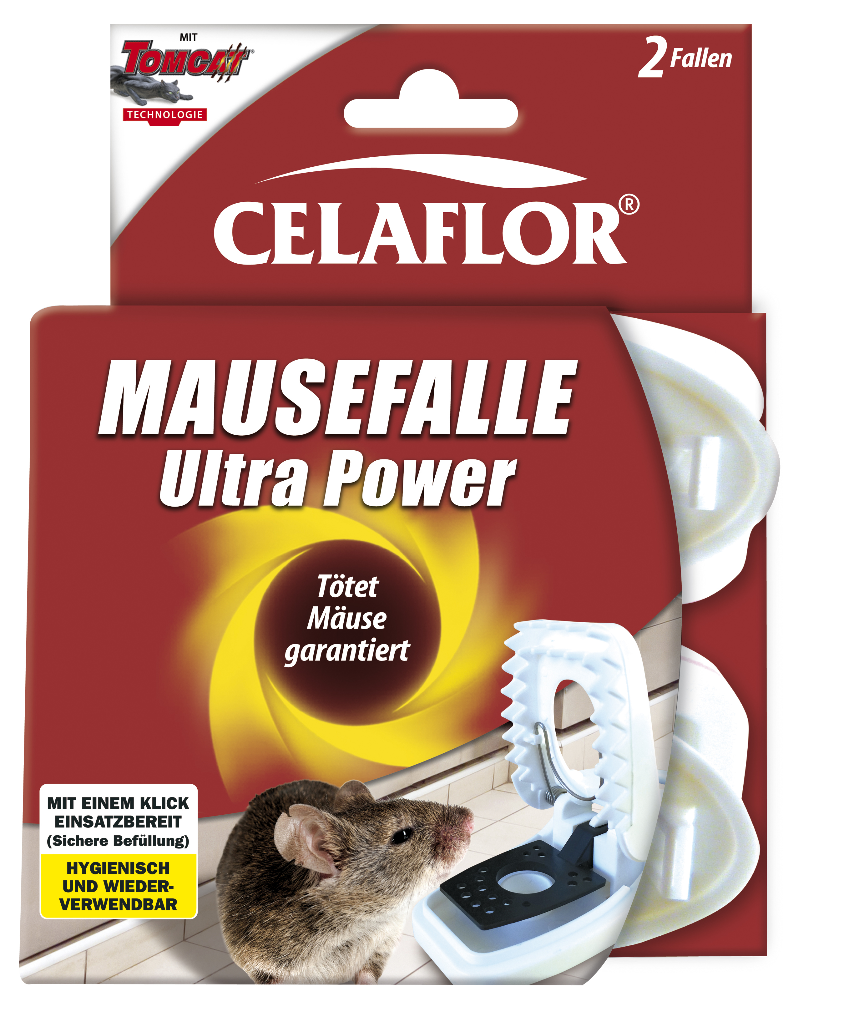 363353-25086_CF_Mauseflle_Ultra_Power_4062700850862 Celaflor Mausefalle Ultra Power 2 Stück