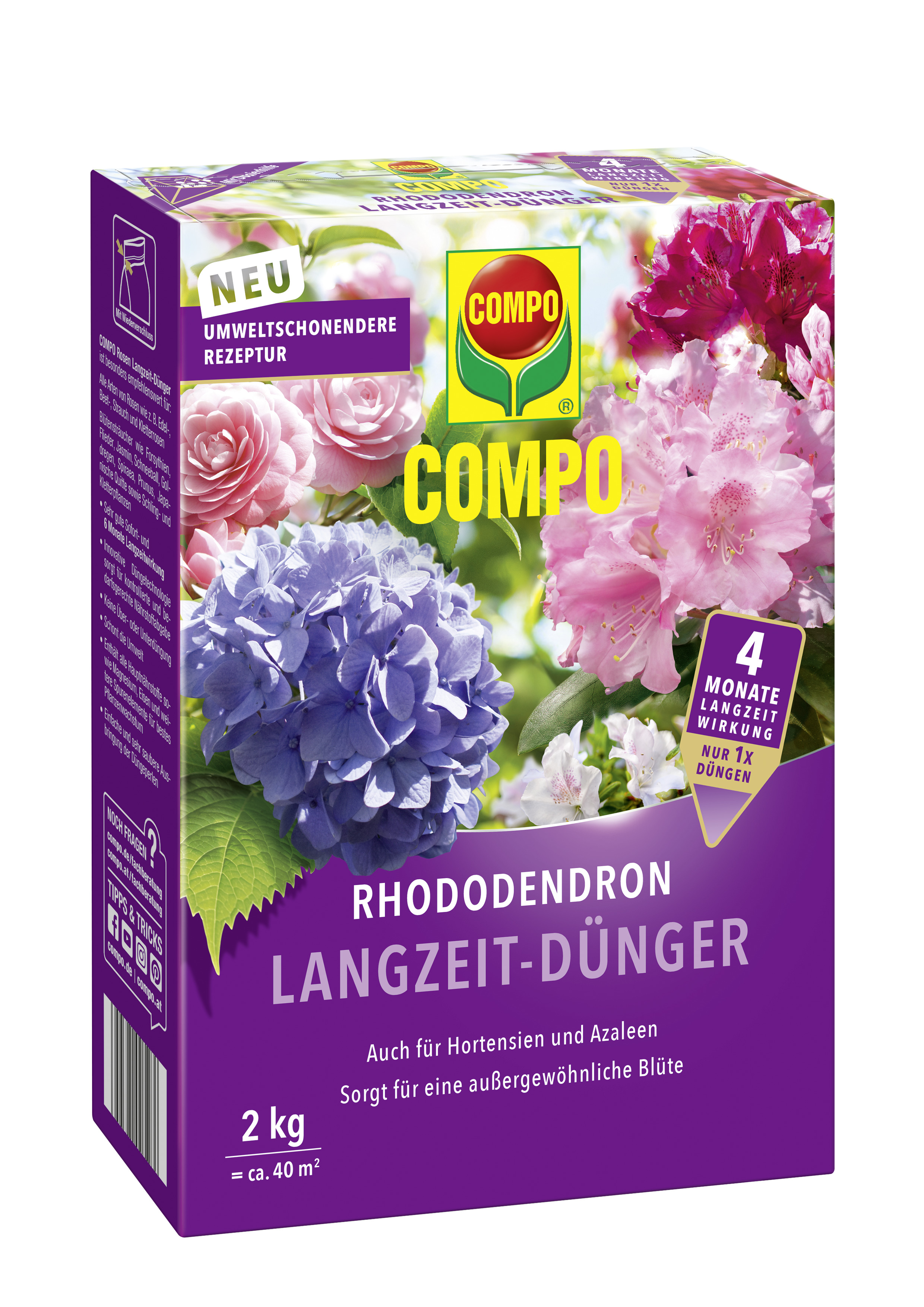 4008398138493 COMPO Rhododendron Langzeit-Dünger 2 kg