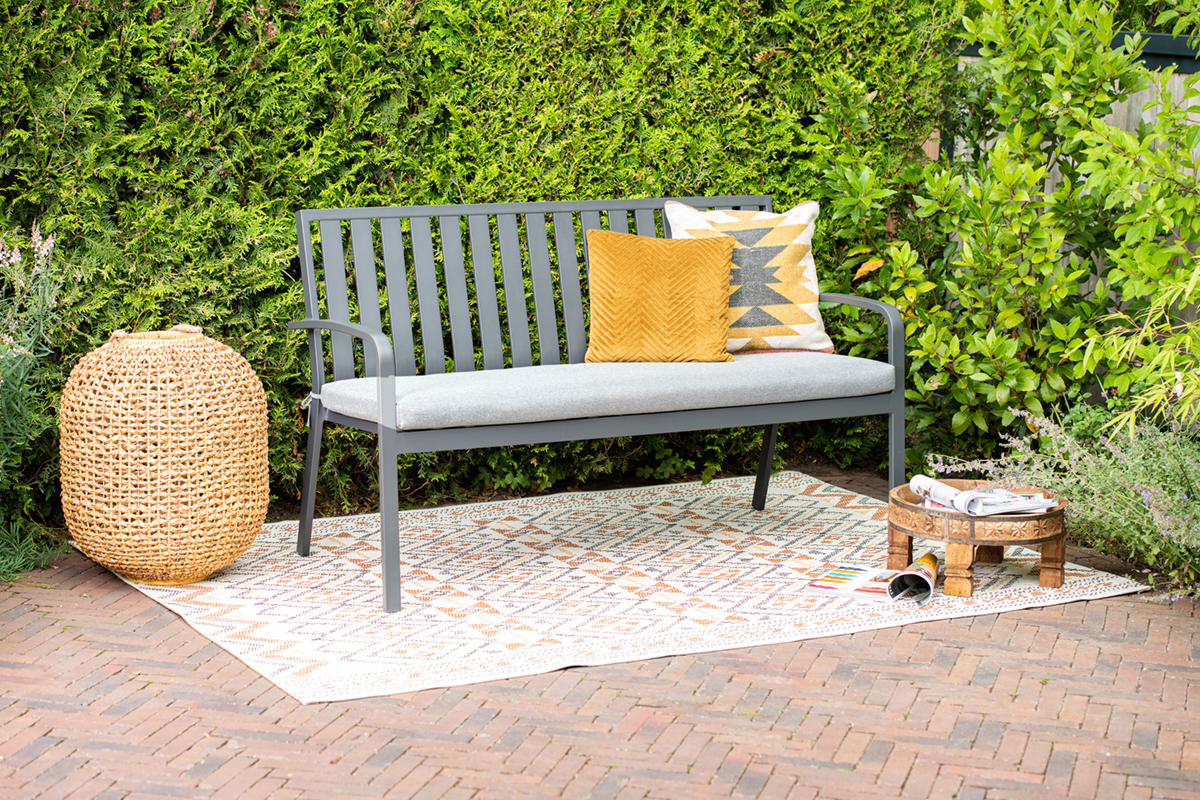 Garden Impressions Parkbank Bruno, Carbon schwarz