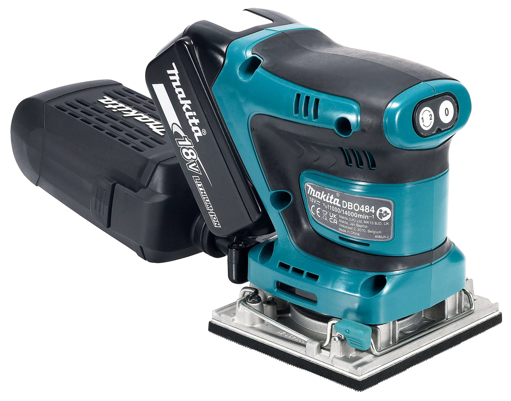 Makita Akku-Schwingschleifer DBO484, 18V (Ohne Akku, ohne Ladegerät)