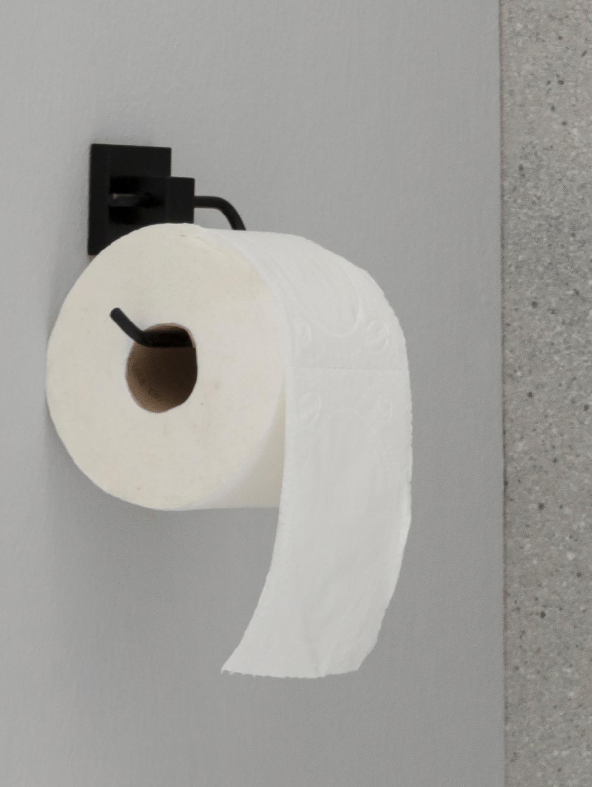 Fackelmann Toilettenpapierhalter NY, schwarz