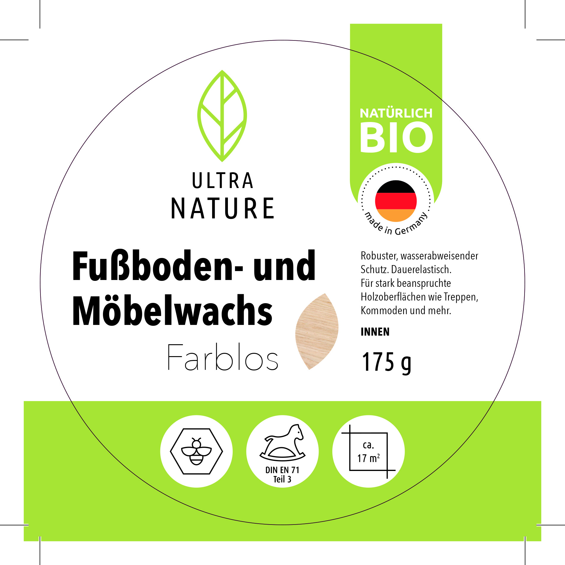 Ultra Nature Deckfarbe Weiß, 0,75 l Ultra Nature Deckfarbe Weiß, 0,75 l