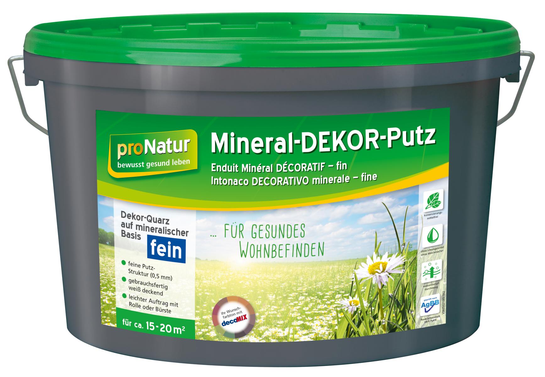 4016215107409 proNatur Mineral-Dekor Putz fein, 8 kg