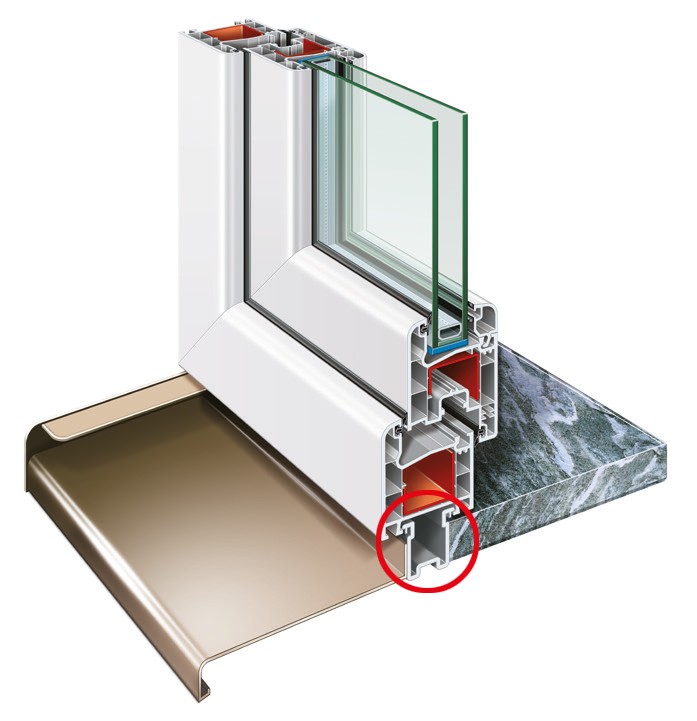 Roro Fensterbankanschlussprofil 70