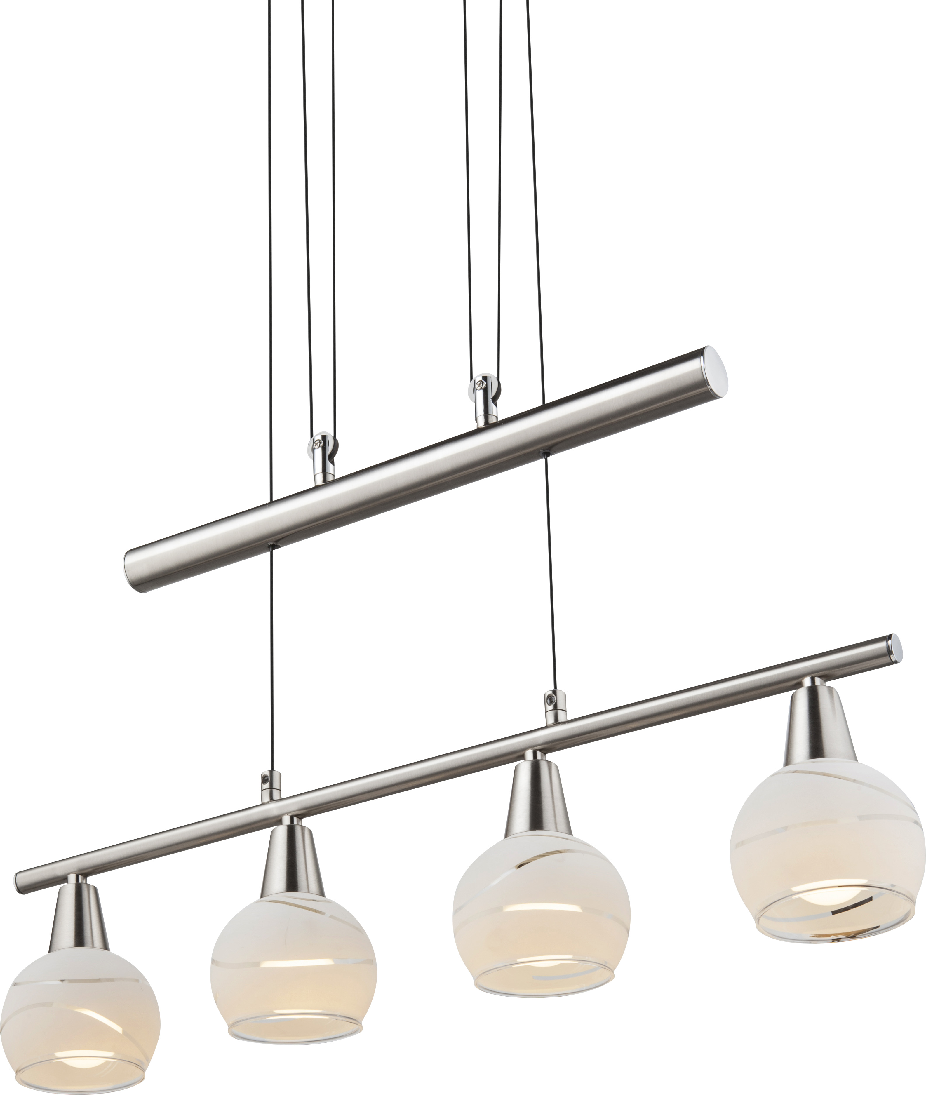GLOBO HÄNGELEUCHTE 4X4W 400LM NICKEL-MATT