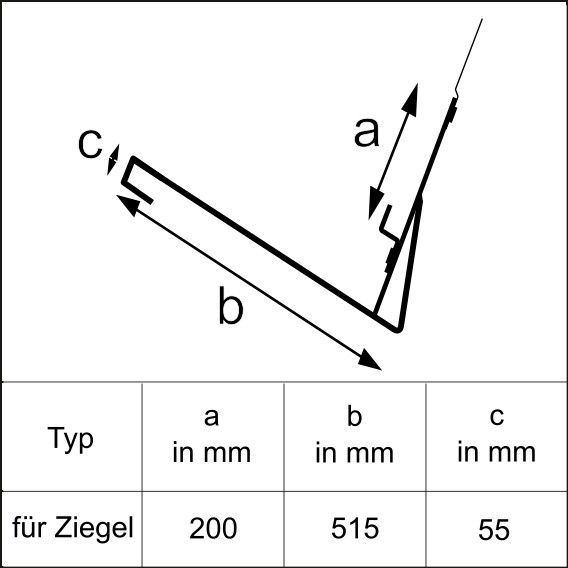 Sarei Schneefanghalter für Ziegeleindeckung, Stahl-verzinkt