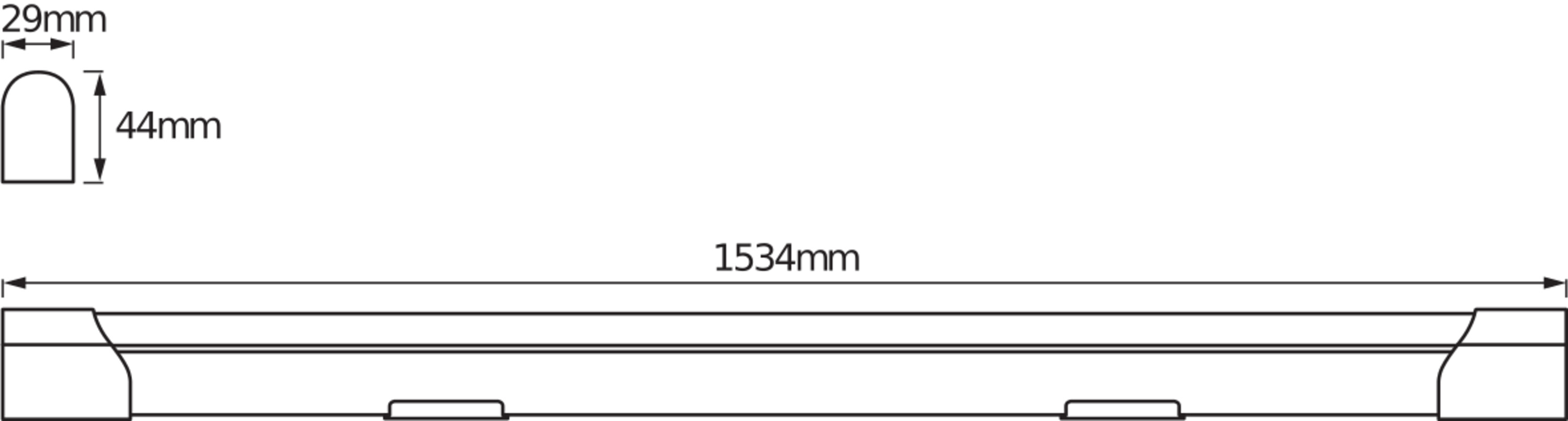 Osram Lichtleiste "LED Value Batten", 1500 mm, 24W, 4000K