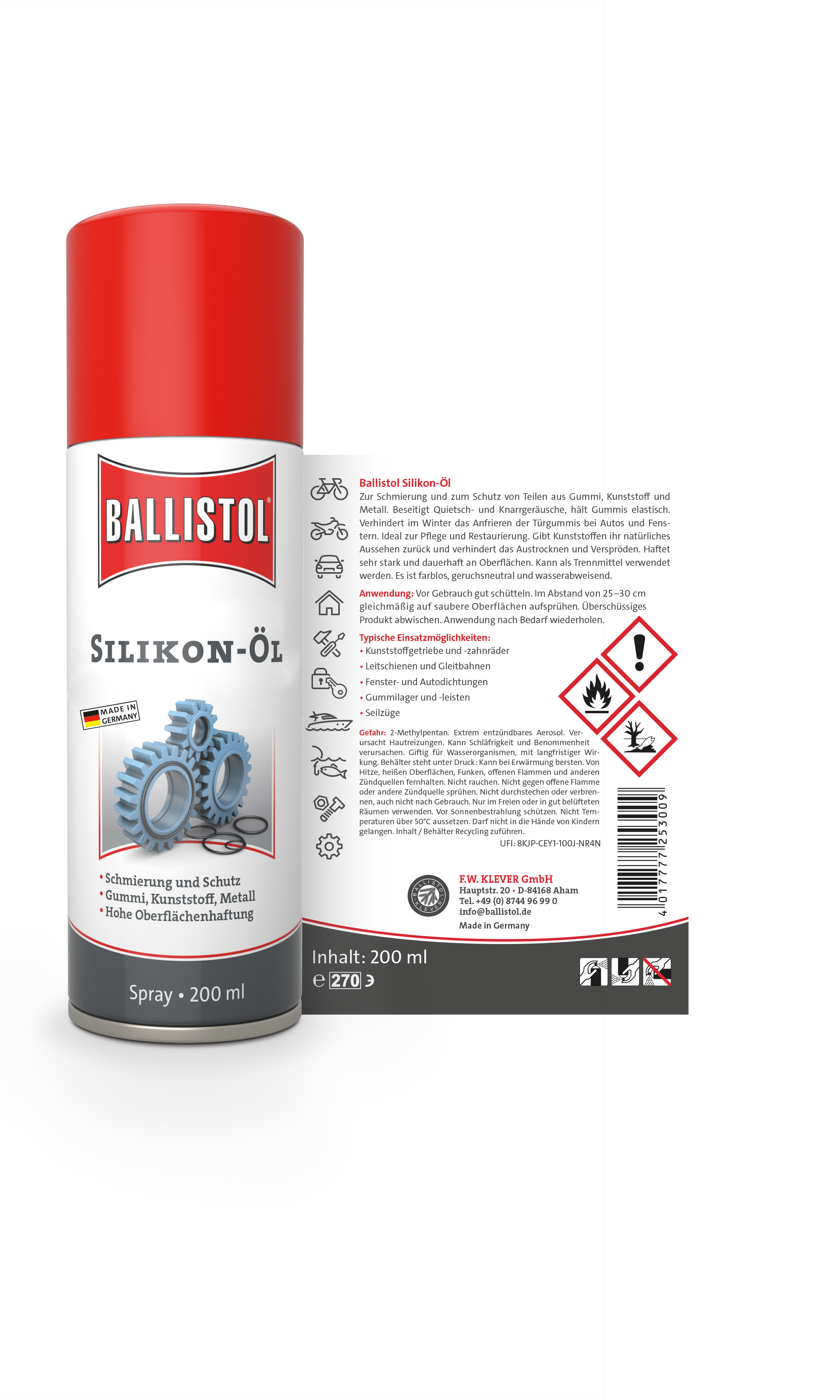 Ballistol Silikon-Öl Spray, 200ml
