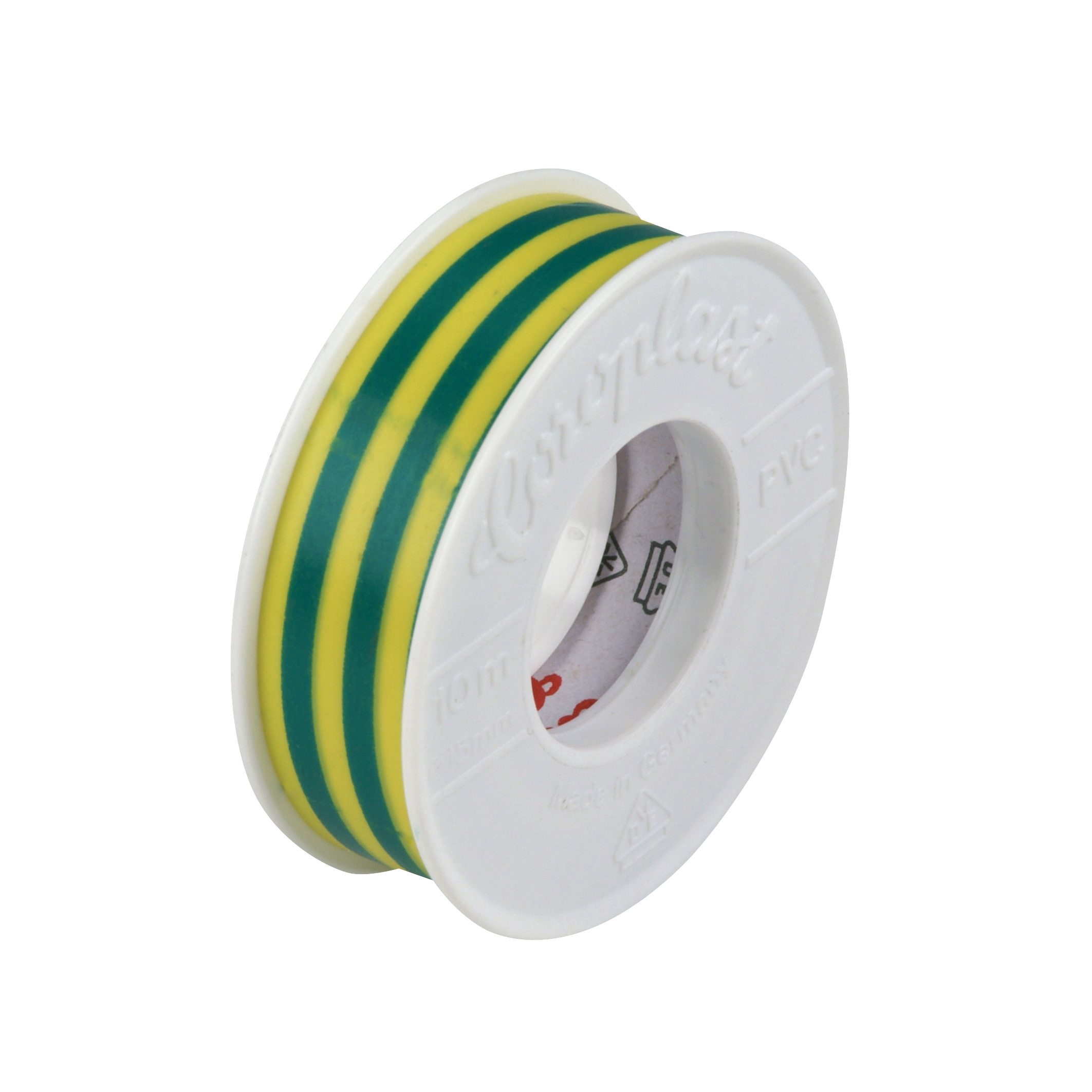 REV Kunststoff-Isolierband 0,15 mm x 15 mm x 10 m, grün-gelb