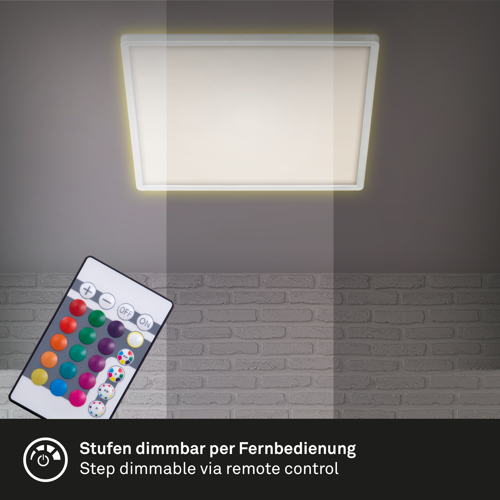 4002707388494-4 Briloner Panel, slim, weiß, 42x42cm