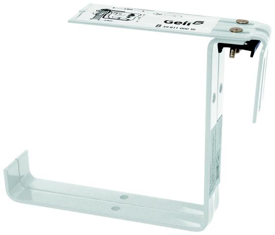 485134-3981100010-L BLUMENKASTENHALTER TYP B WEISS      GELI