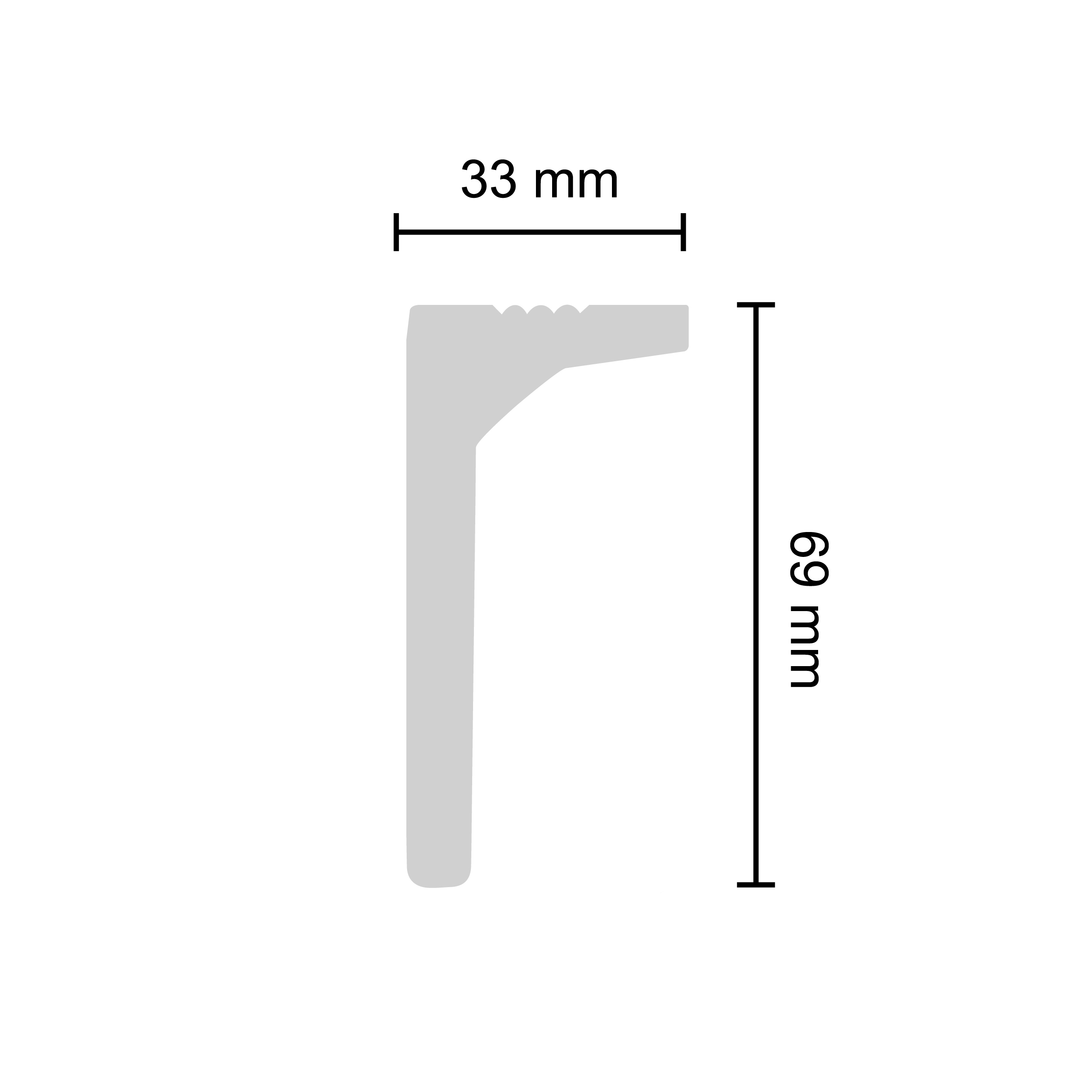 Decosa Zierprofil "Selma", 1 x 2 m Decosa Zierprofil "Selma", 1 x 2 m