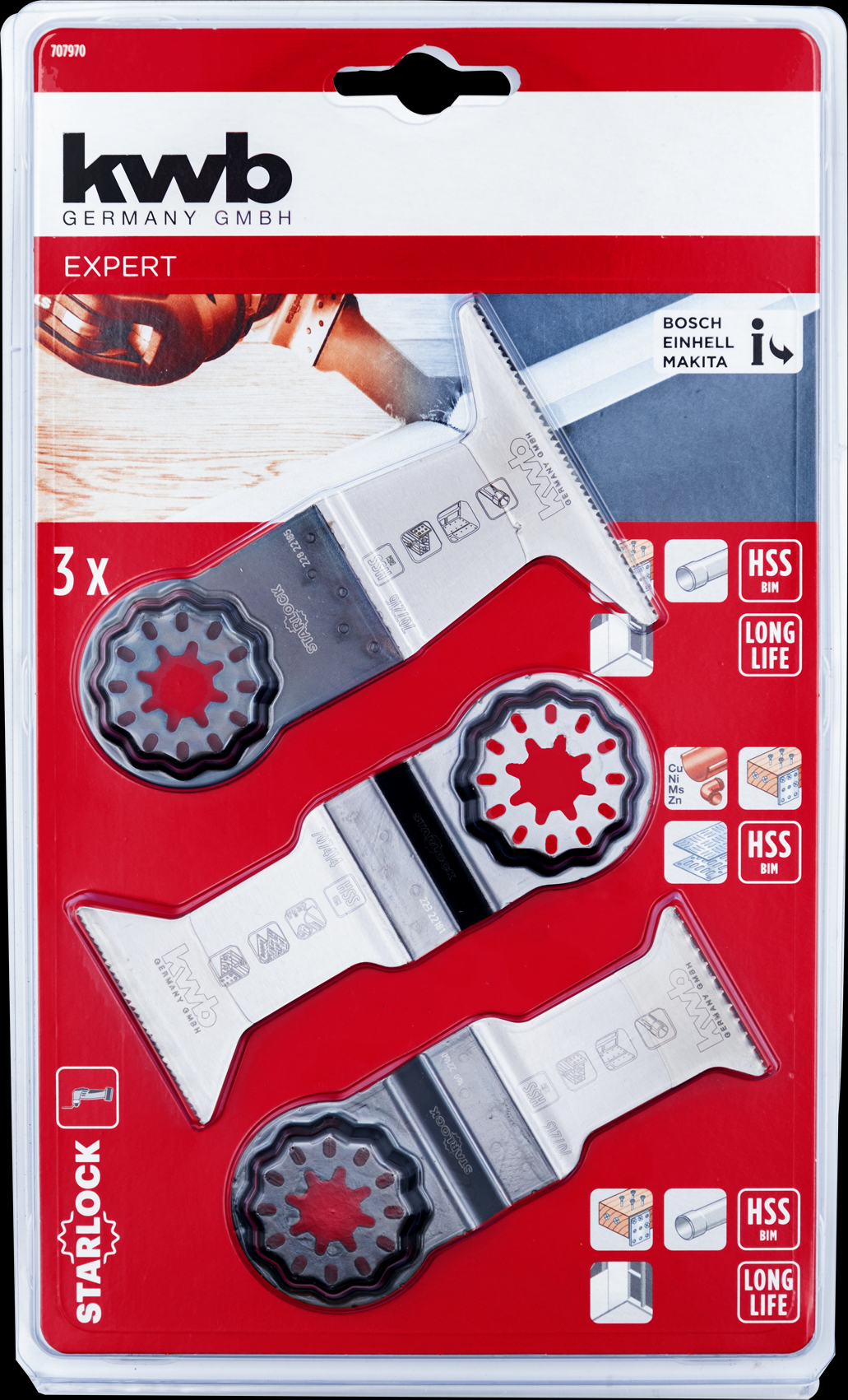 kwb Starlock Set zur Holz- und Metall-Bearbeitung, 3-tlg. kwb Starlock Set zur Holz- und Metall-Bearbeitung, 3-tlg.