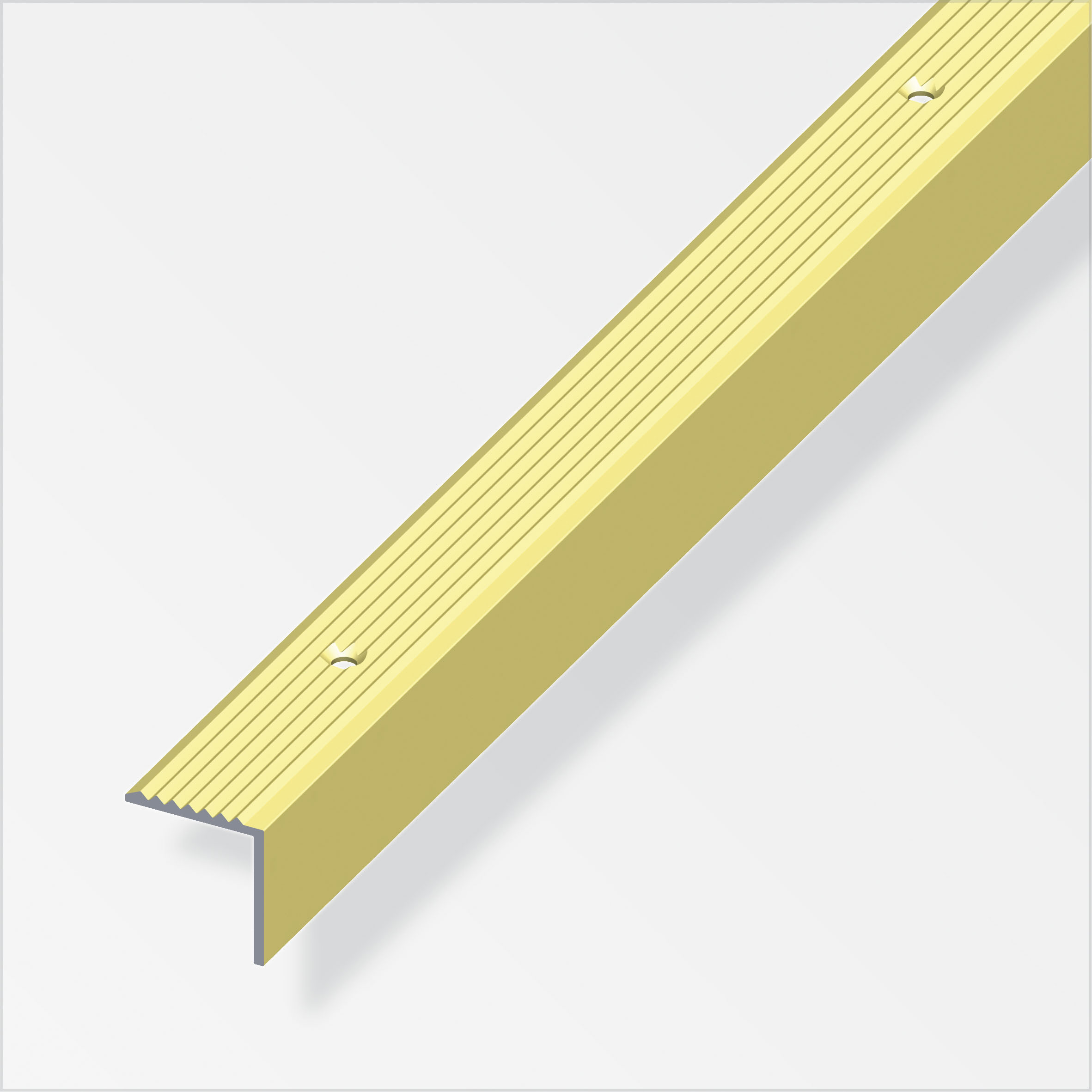 Alfer Treppen-Profil 19 x 20 mm, messing
