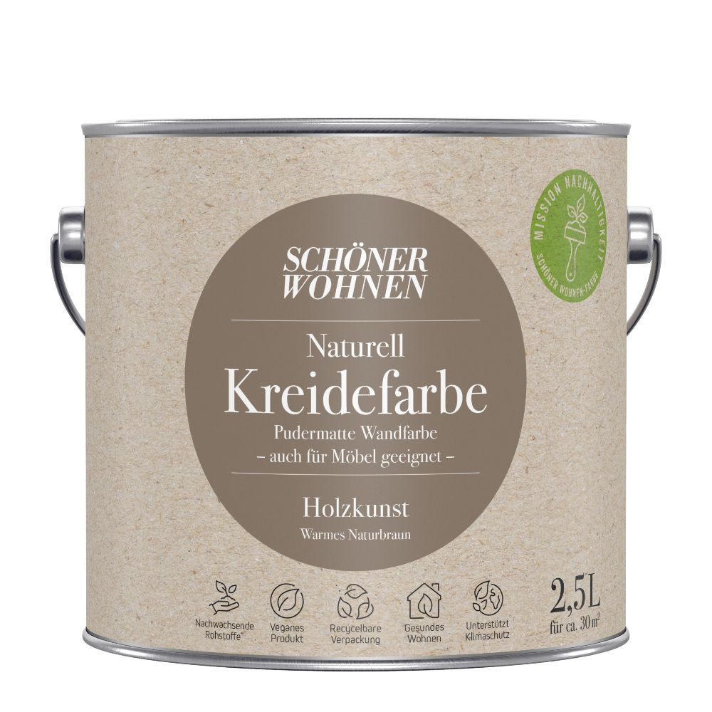 Schöner Wohnen Naturell Kreidefarbe, holzkunst, 2,5L Schöner Wohnen Naturell Kreidefarbe, holzkunst, 2,5L