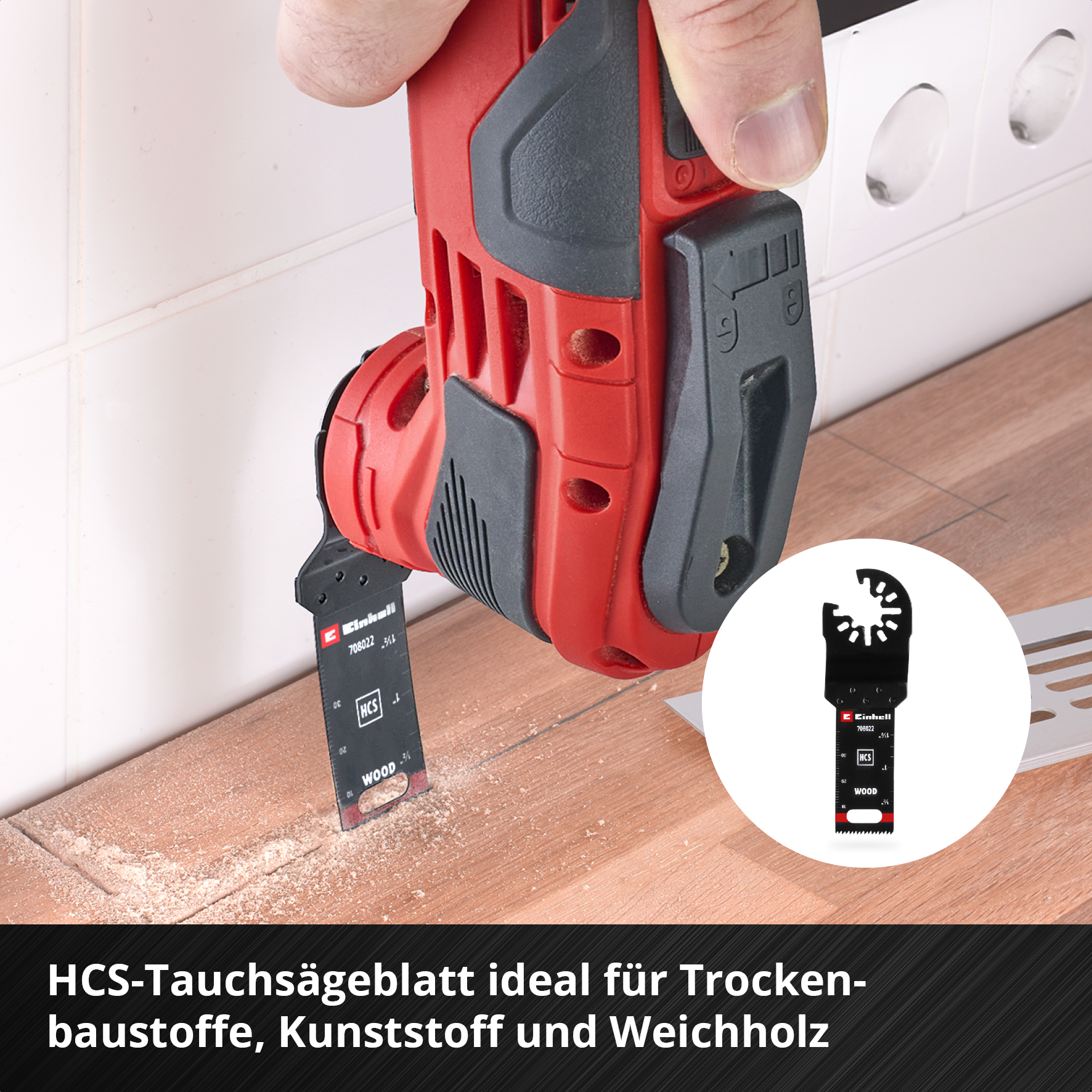 Einhell Universal-Multitool-Set mit Universalaufnahme, 17-tlg.