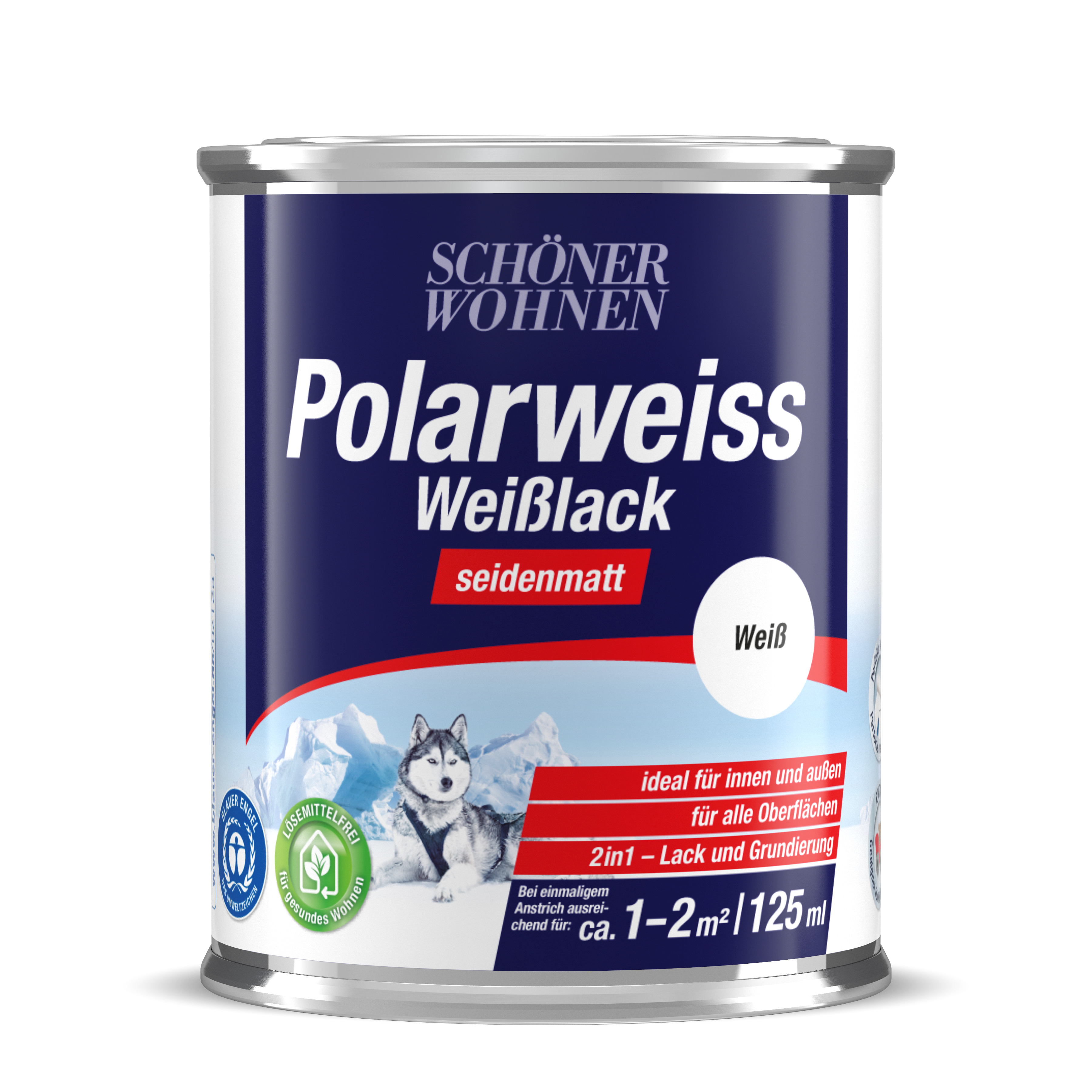 SW_9426-0125-0000 Schöner Wohnen Polarweiss Weißlack, seidenmatt