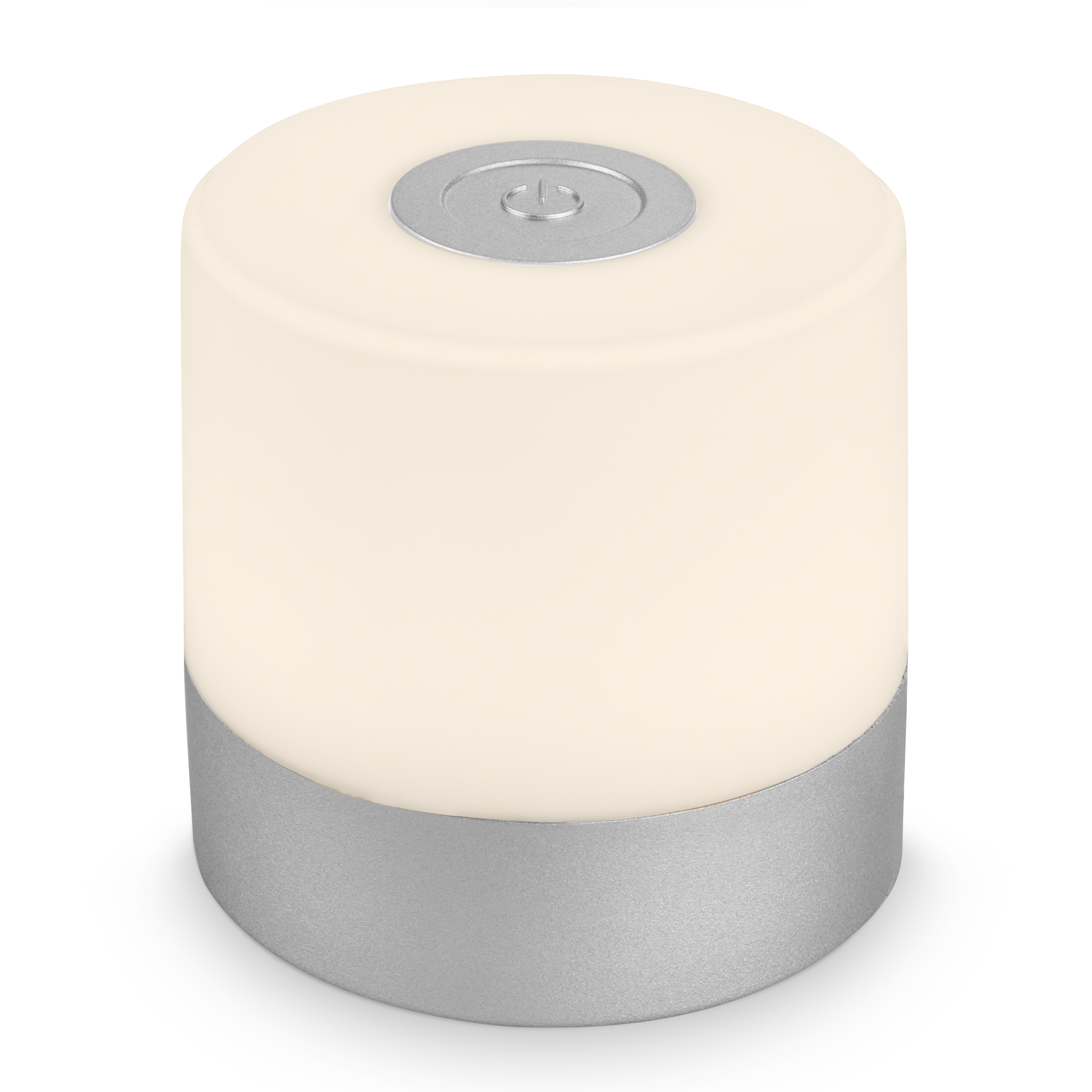 Briloner LED Akku-Tischleuchte, 7 cm, chrom-matt Briloner LED Akku-Tischleuchte, 7 cm, chrom-matt