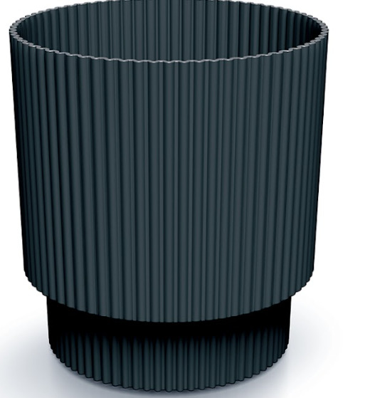 Prosperplast Blumentopf Milly Round, Ø 16,8 cm, anthrazit