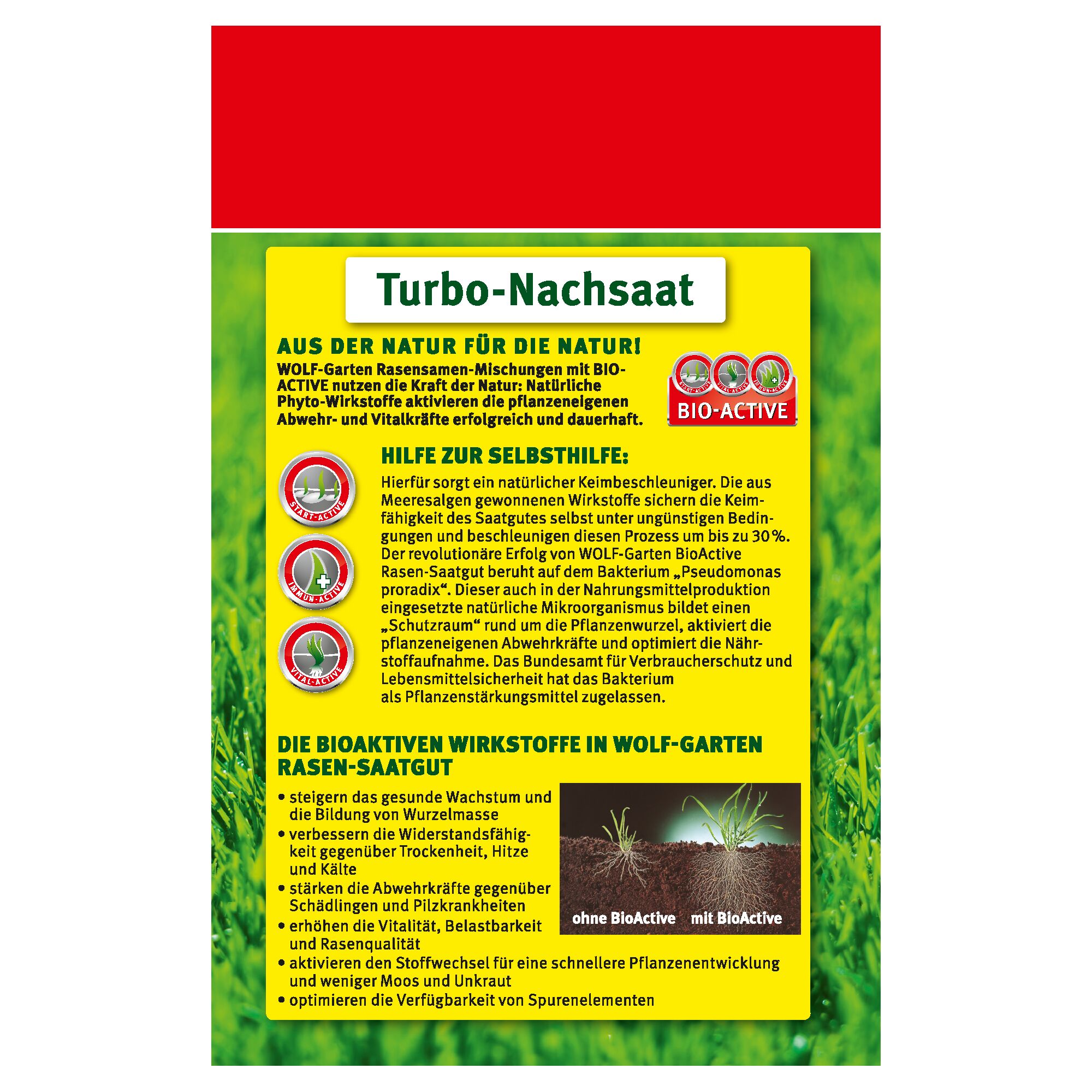 Wolf-Garten Turbo-Nachsaat LR 120 für 120 m²