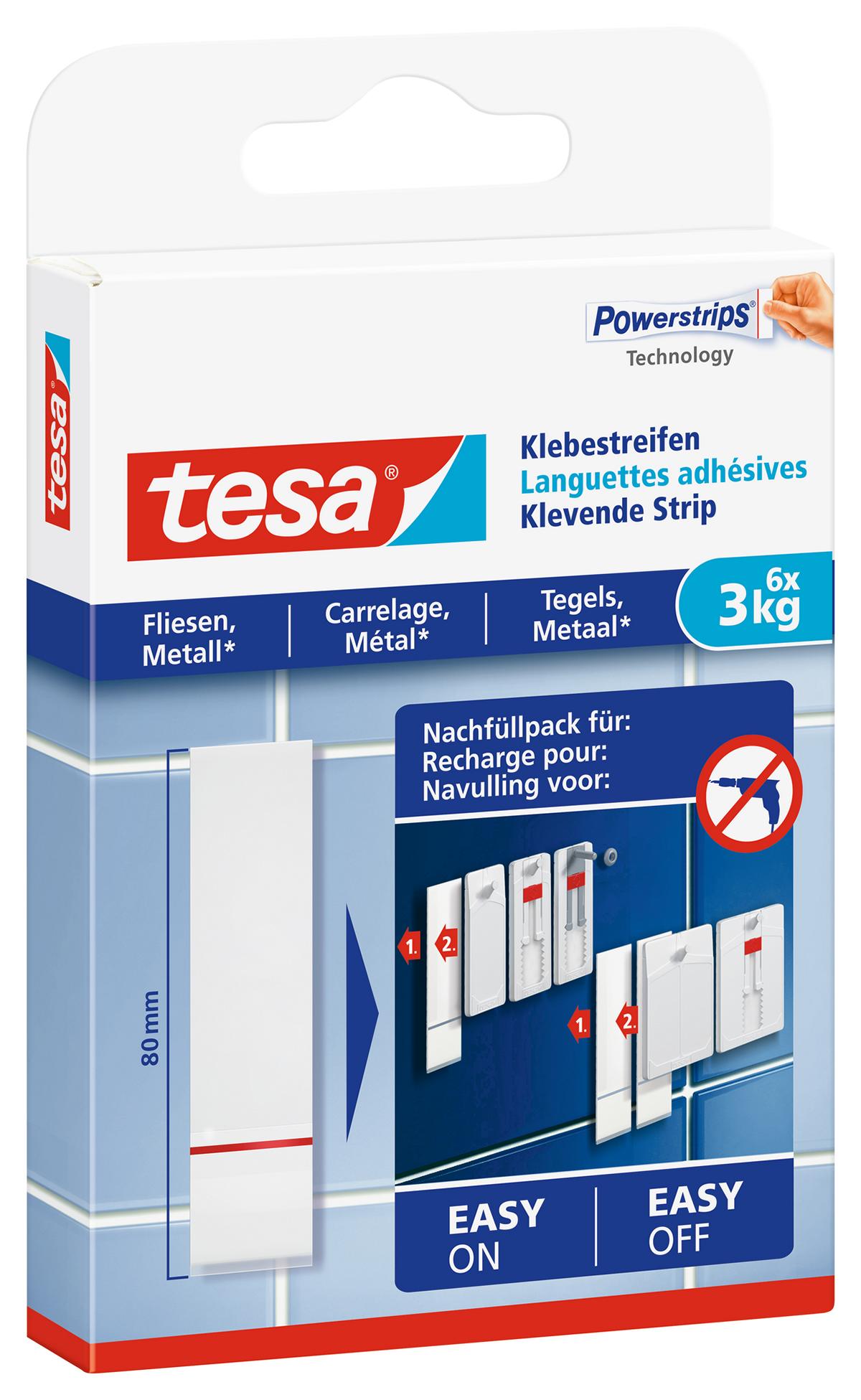 tesa_777610000000_LI406_left_pa tesa Klebestreifen Fliesen & Metall, 3 kg
