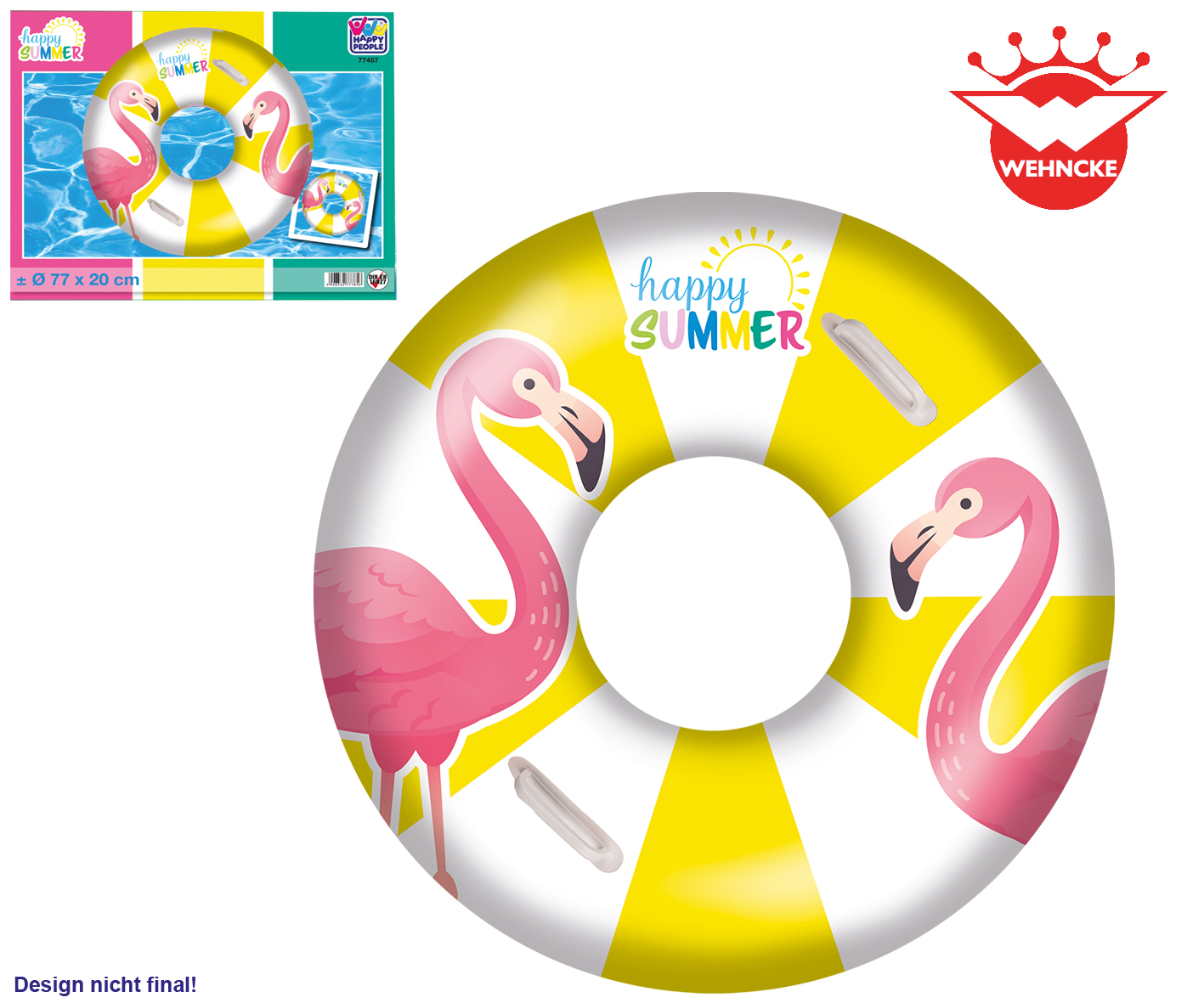Happy People "Happy Summer" XL-Schwimmring,  ca. 108 cm