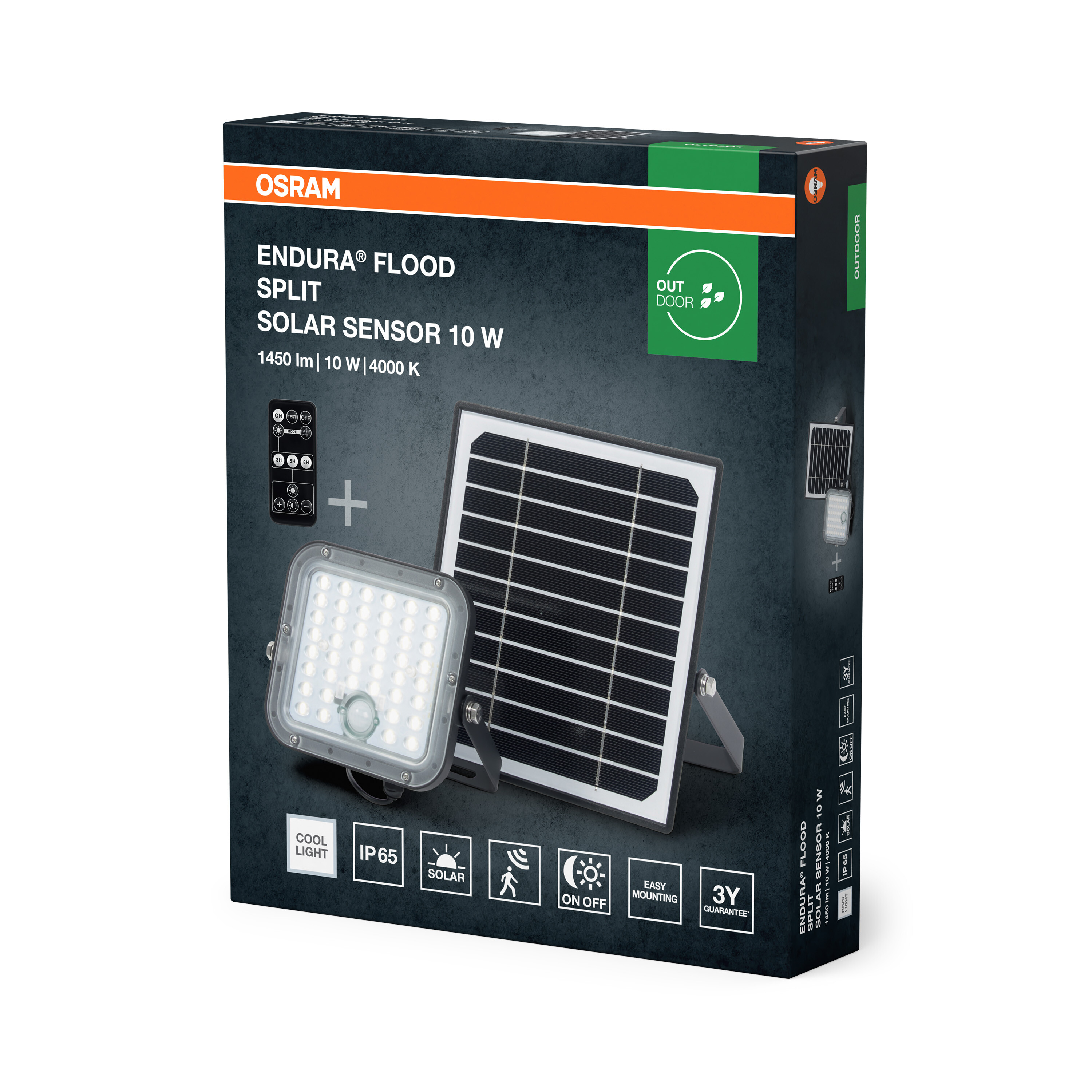 Osram LED-Solar-Außenleuchte Endura, schwarz, 10W