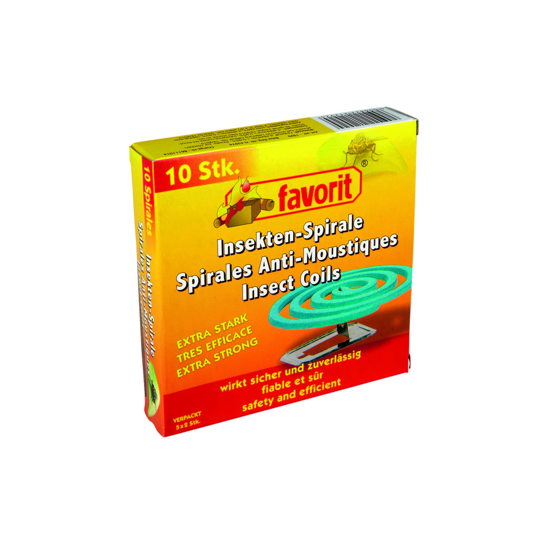 FAVORIT INSEKTENSPIRALE EXTRA STARK 10 Stück