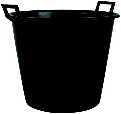 348517-34405014-L PFLANZCONTAINERTOPF M.GRIFF 50CM SCHWARZ