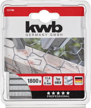 353106-300 Kwb Heftklammern 053/C 6 mm