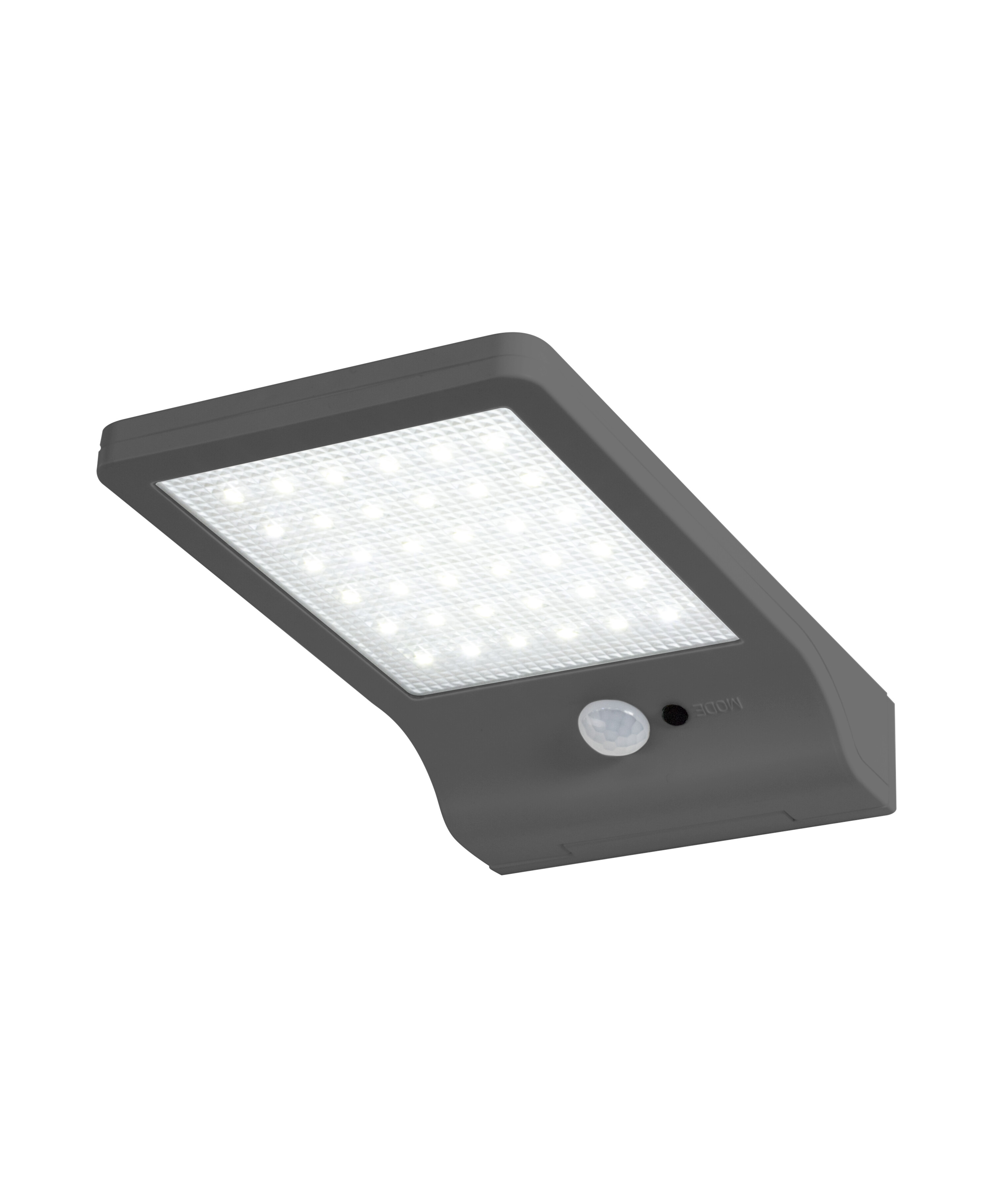 Osram Außenleuchte "DoorLED Solar" mit Sensor, 4000K, silber