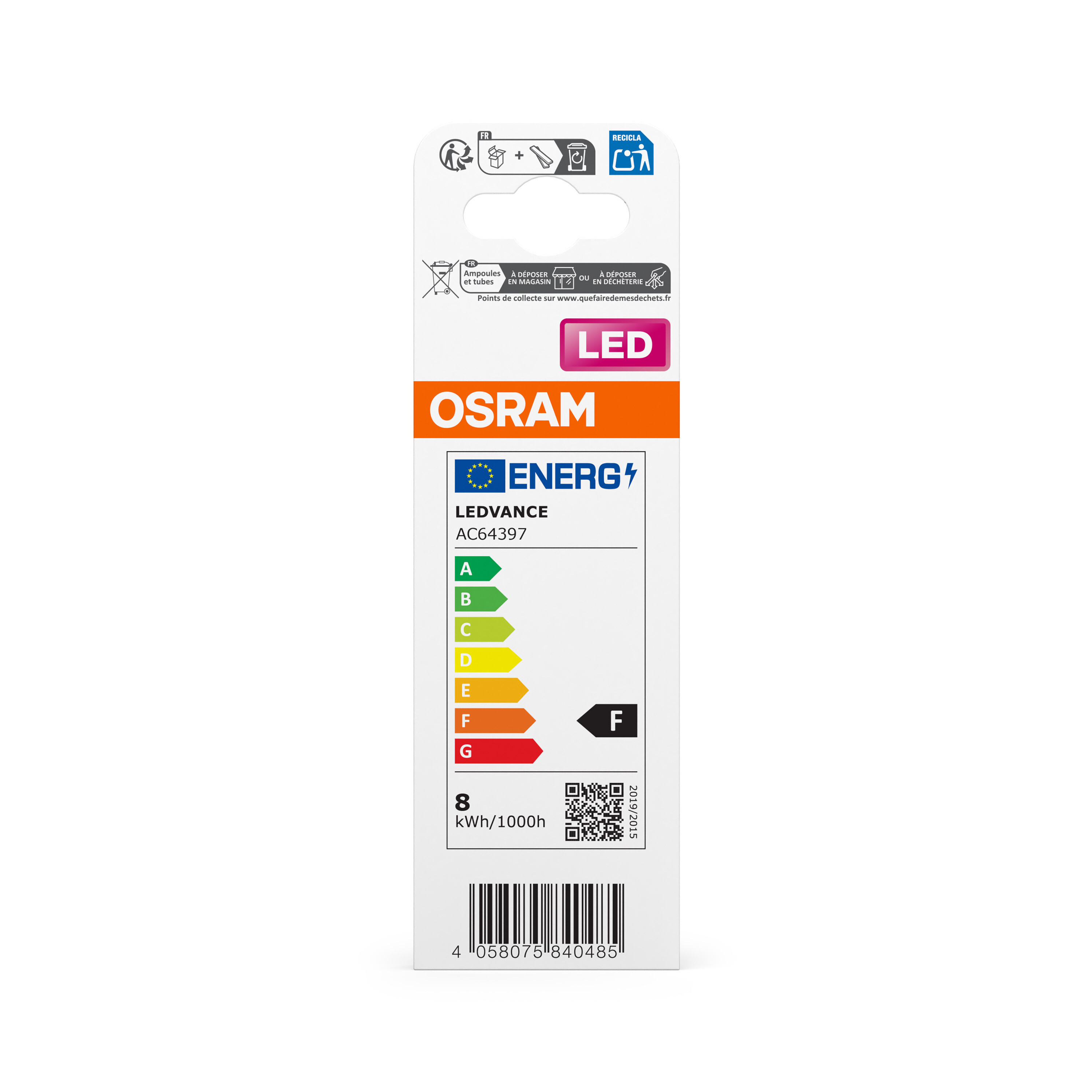 Osram LED Slim Line Lampe, 8W, warmweiß