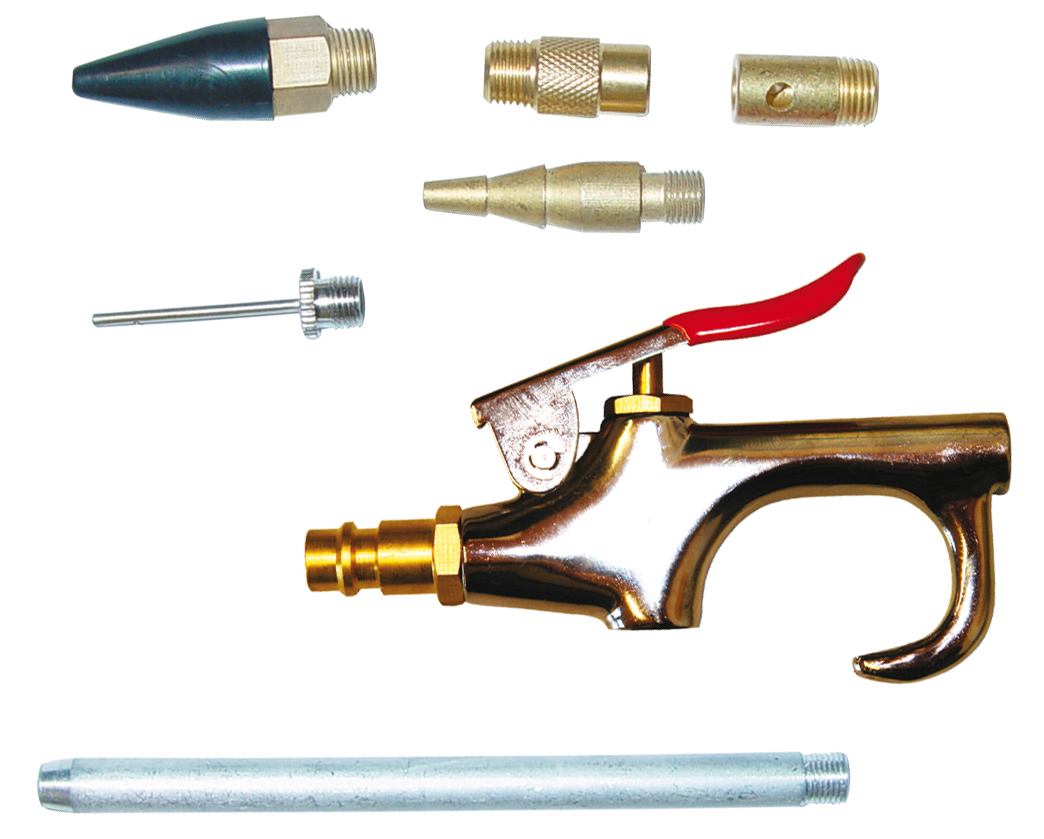 2816 Güde Druckluft Ausblaspistolen-Set, 7-teilig