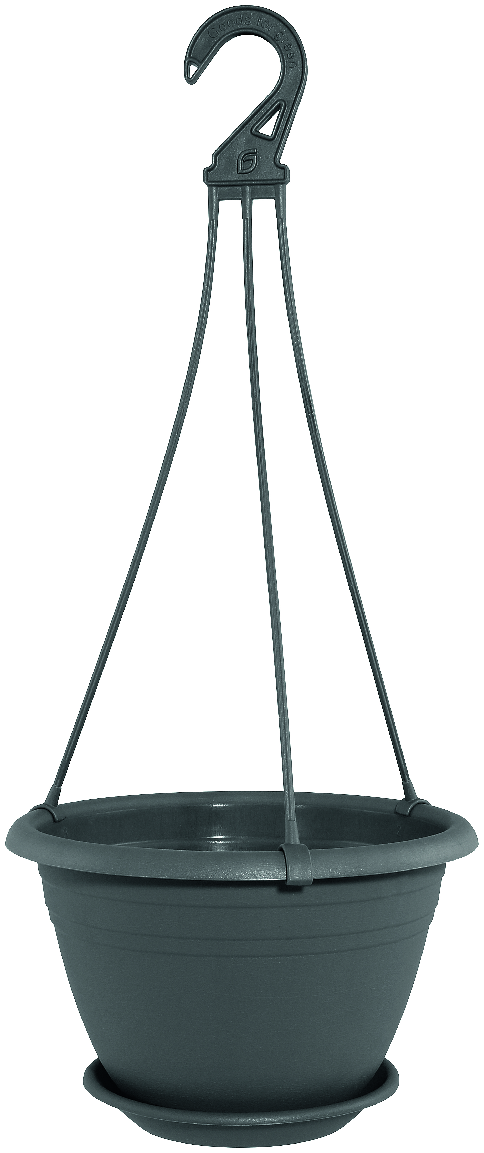 Geli Ampel GALICIA, 25 cm, mit US, anthrazit