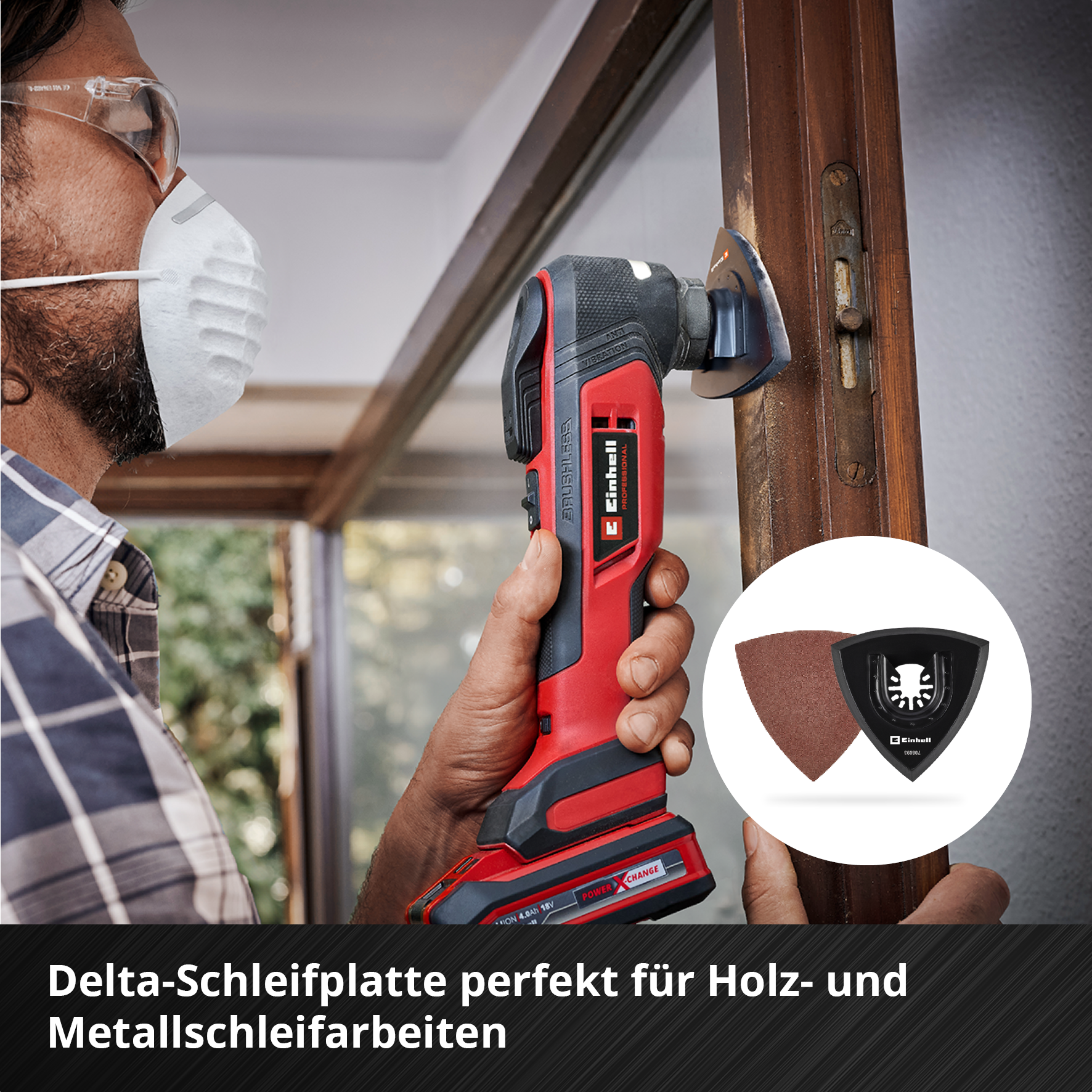 Einhell Universal-Multitool-Set mit Universalaufnahme, 17-tlg.