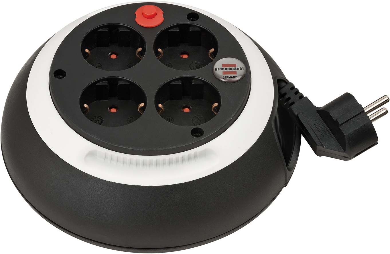 Brennenstuhl Comfort Line Kabelbox CL-S 4-fach / Mini-Kabeltrommel, 3 m Kabel, schwarz/weiß Brennenstuhl Comfort Line Kabelbox CL-S 4-fach / Mini-Kabeltrommel, 3 m Kabel, schwarz/weiß