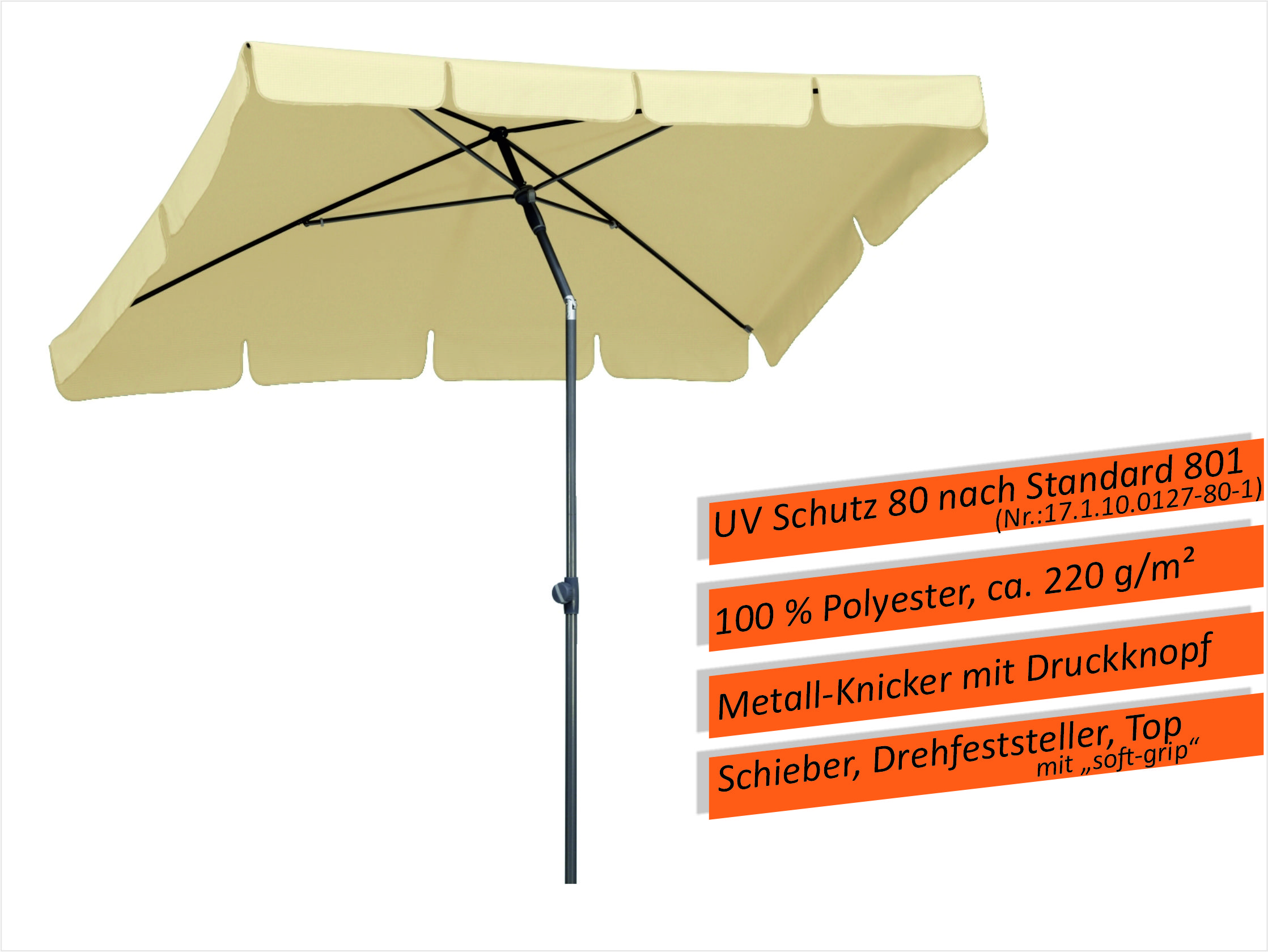 Schneider Schirm Aquila 225X120 Natur