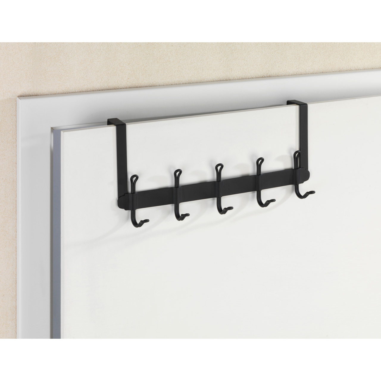 703884-Tu-rgarderobe-Nostalgie-schwarz-matt_AMBI_04 WENKO TÜRGARDEROBE NOSTALGIE SCHWARZ MATT