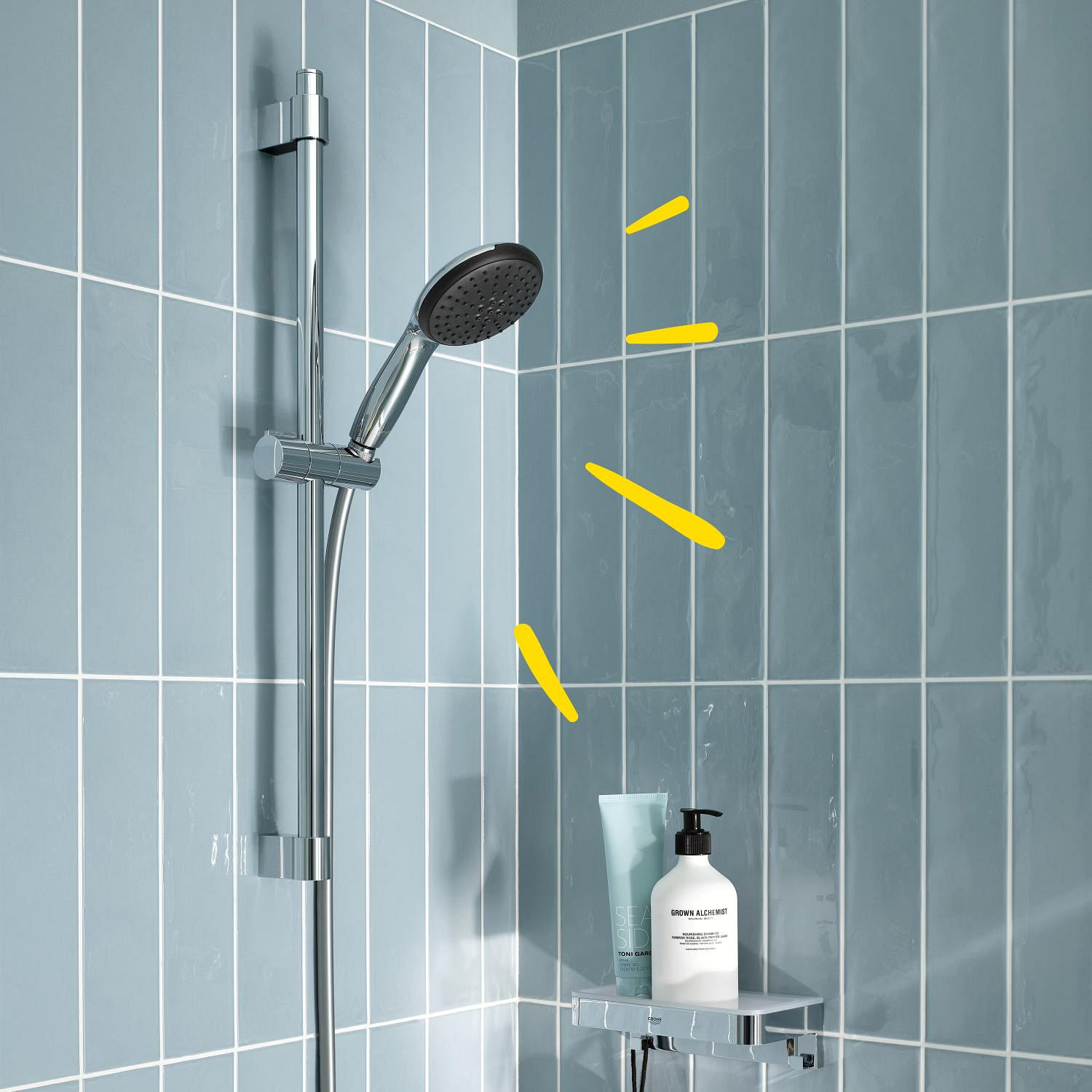 Grohe Vitalio Start 110 Brausestangenset 2 Strahlarten (Rain, Jet)