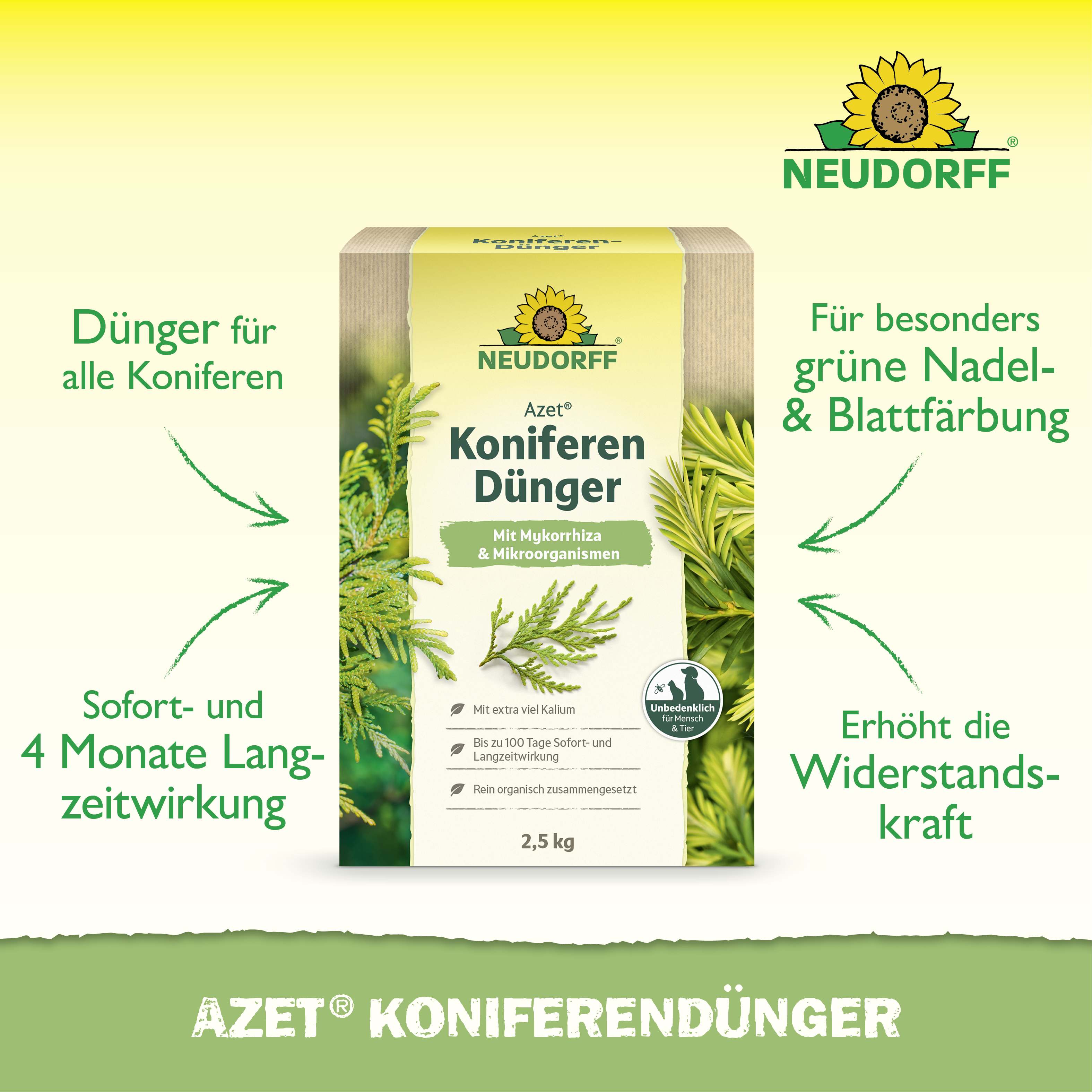 Neudorff Azet KoniferenDünger, 2,5 kg